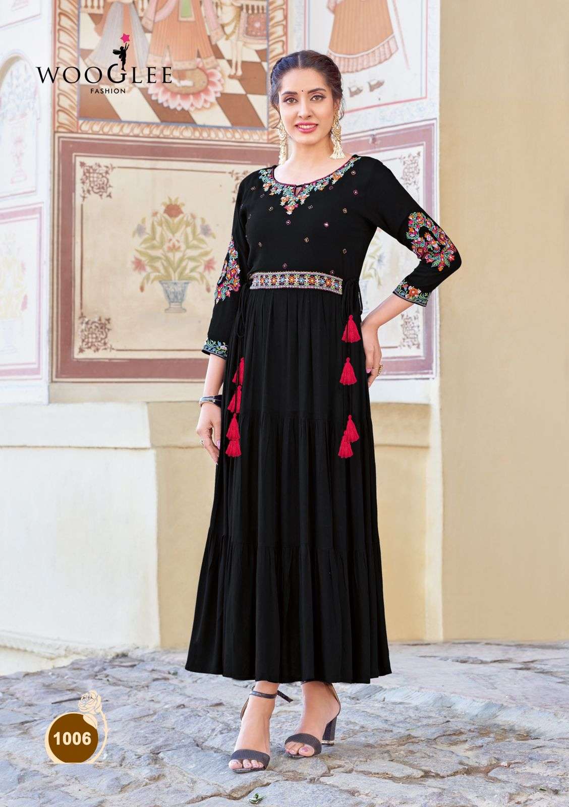 WOOGLEE NIRJA VOL 2 RAYON FANCY GOWN
