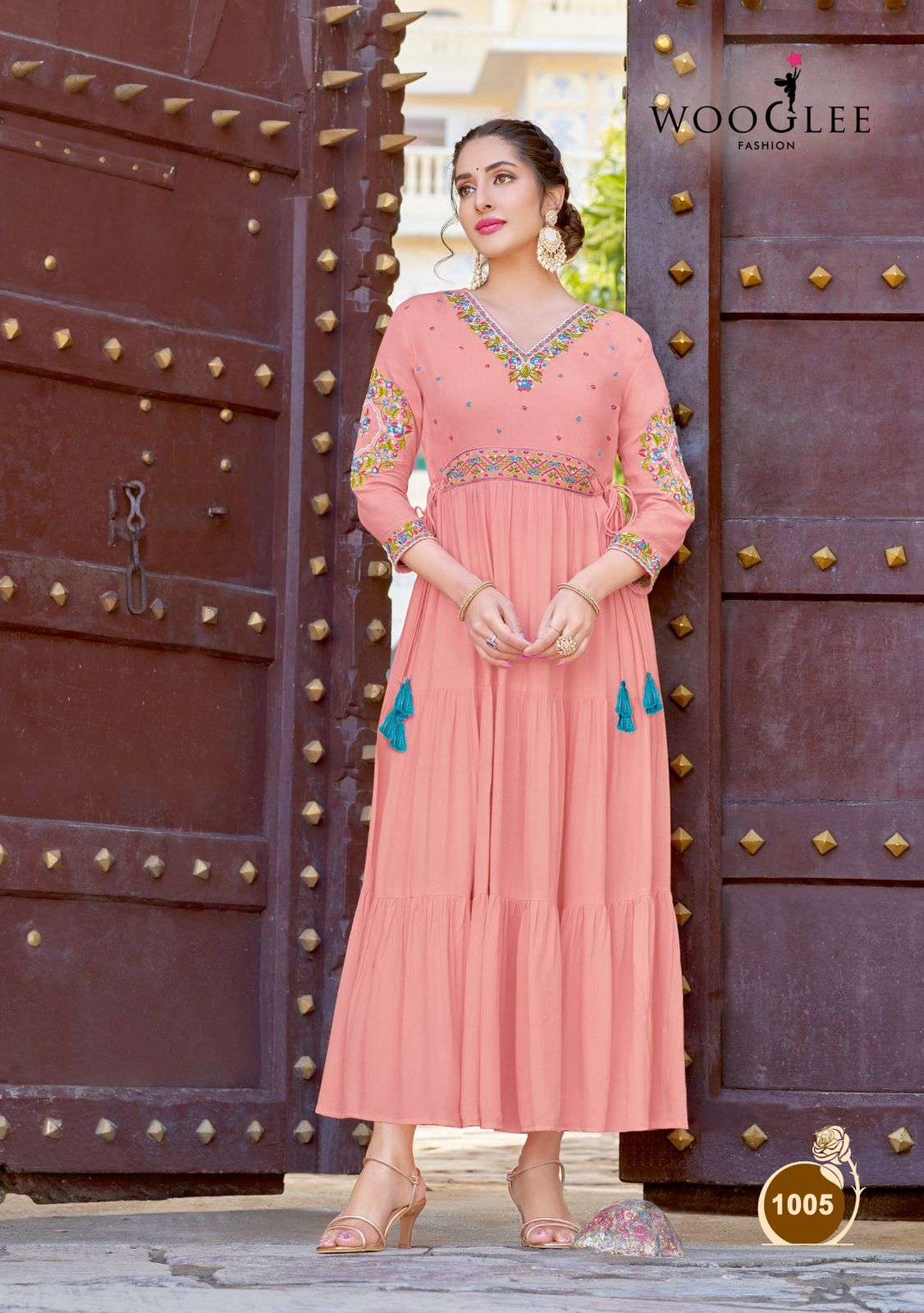 WOOGLEE NIRJA VOL 2 RAYON FANCY GOWN