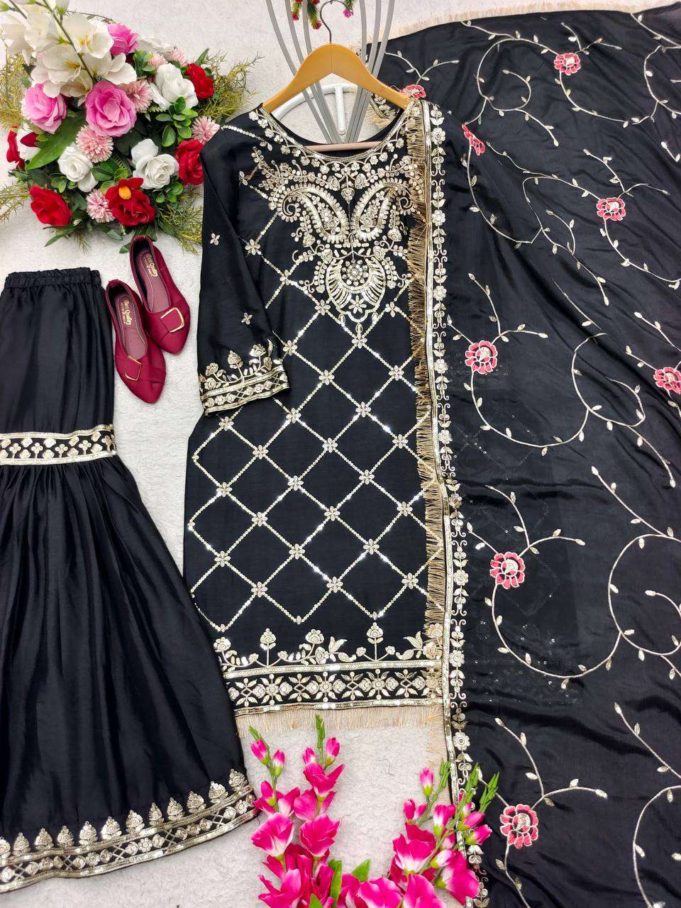 WW 1086 SHARARA SUIT