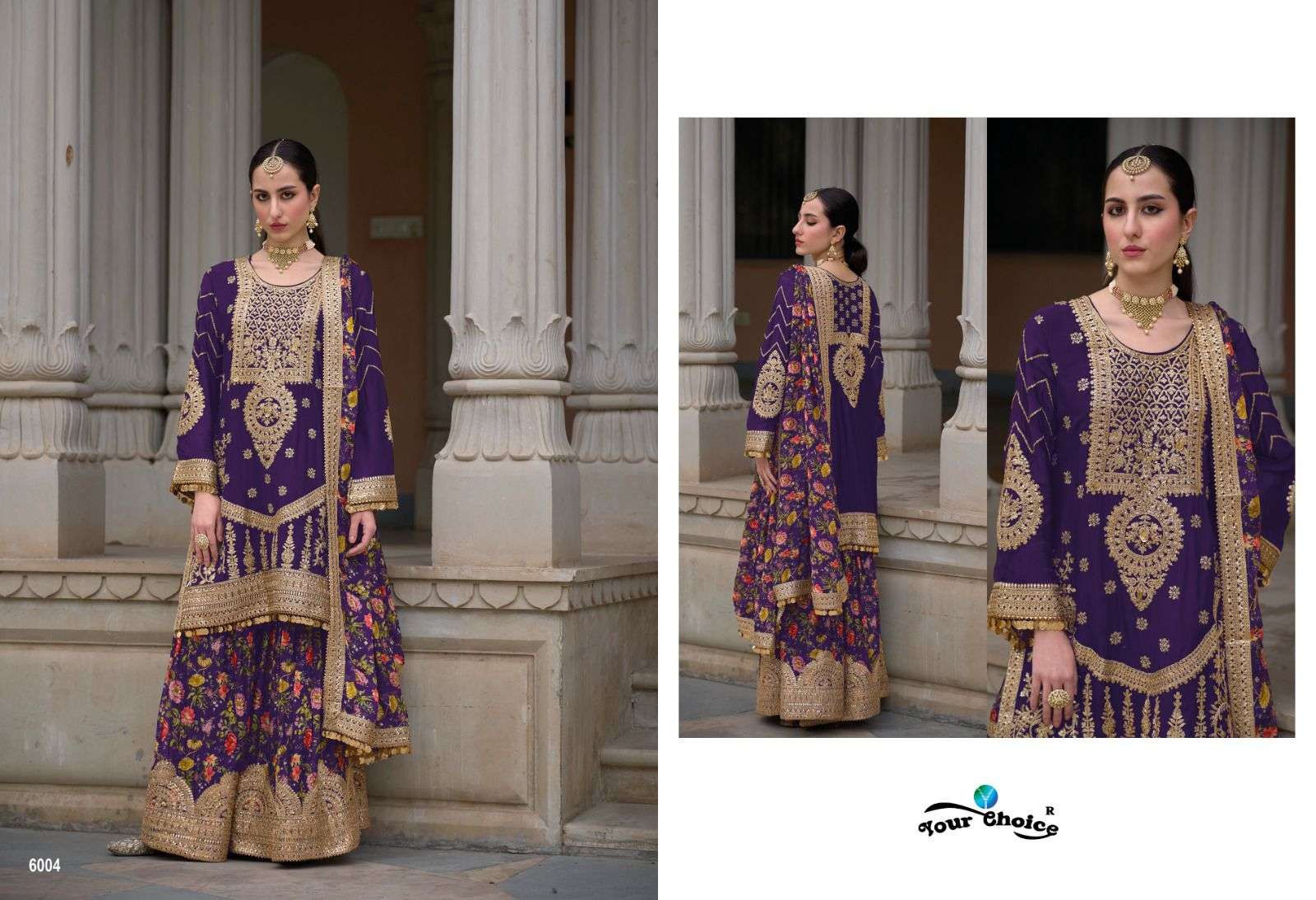 YOUR CHOICE SADAF GOLD HEAVY DESIGNER SUIT