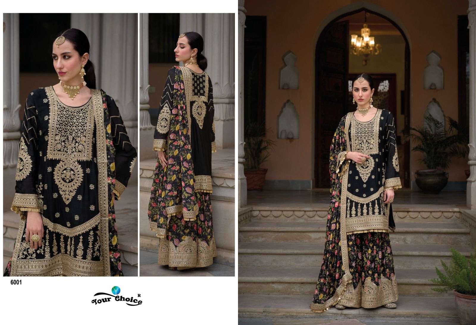 YOUR CHOICE SADAF GOLD HEAVY DESIGNER SUIT