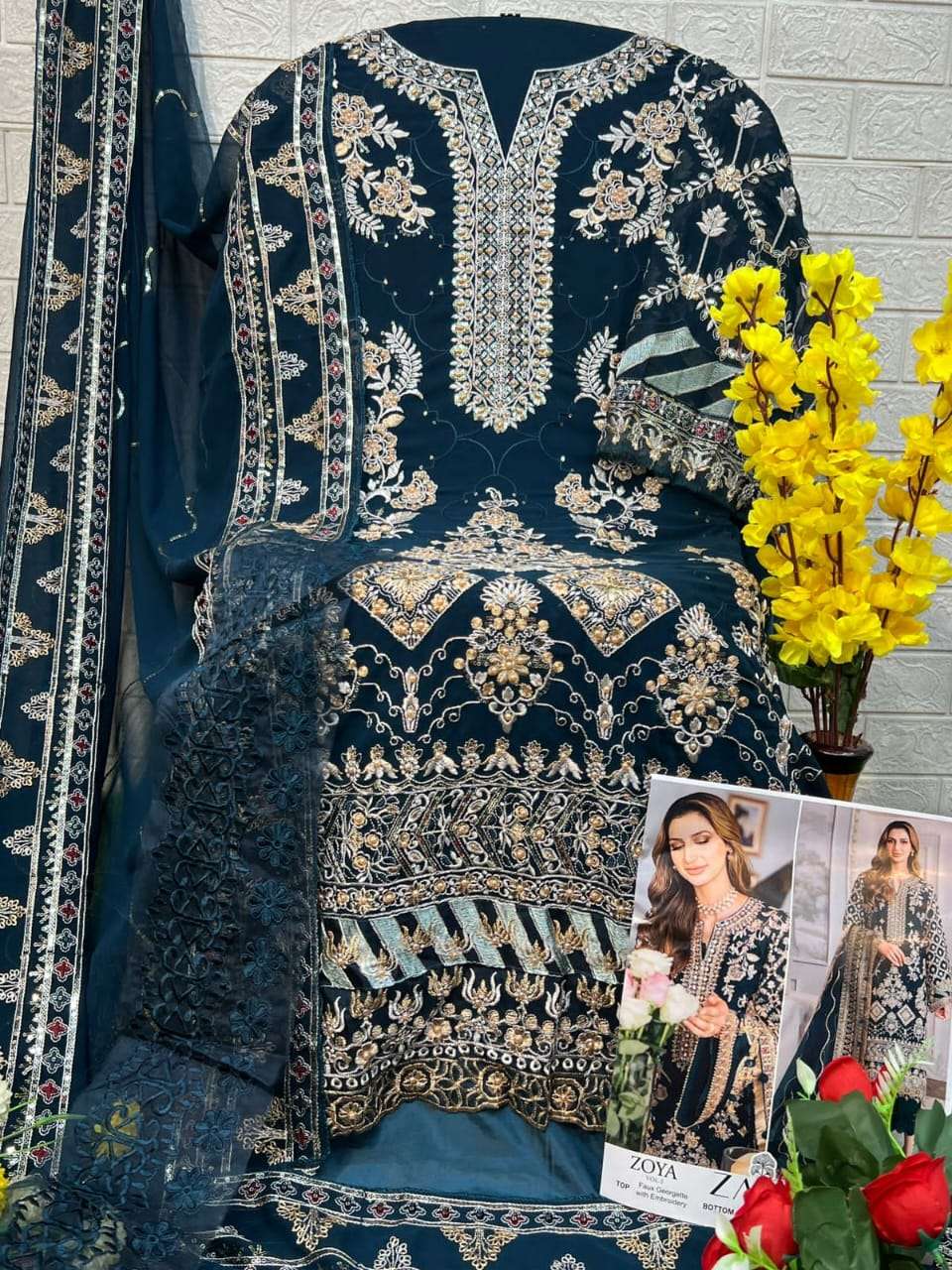 ZAHA ZOYA VOL 2 GEORGETTE HEAVY EMBROIDERED SUIT