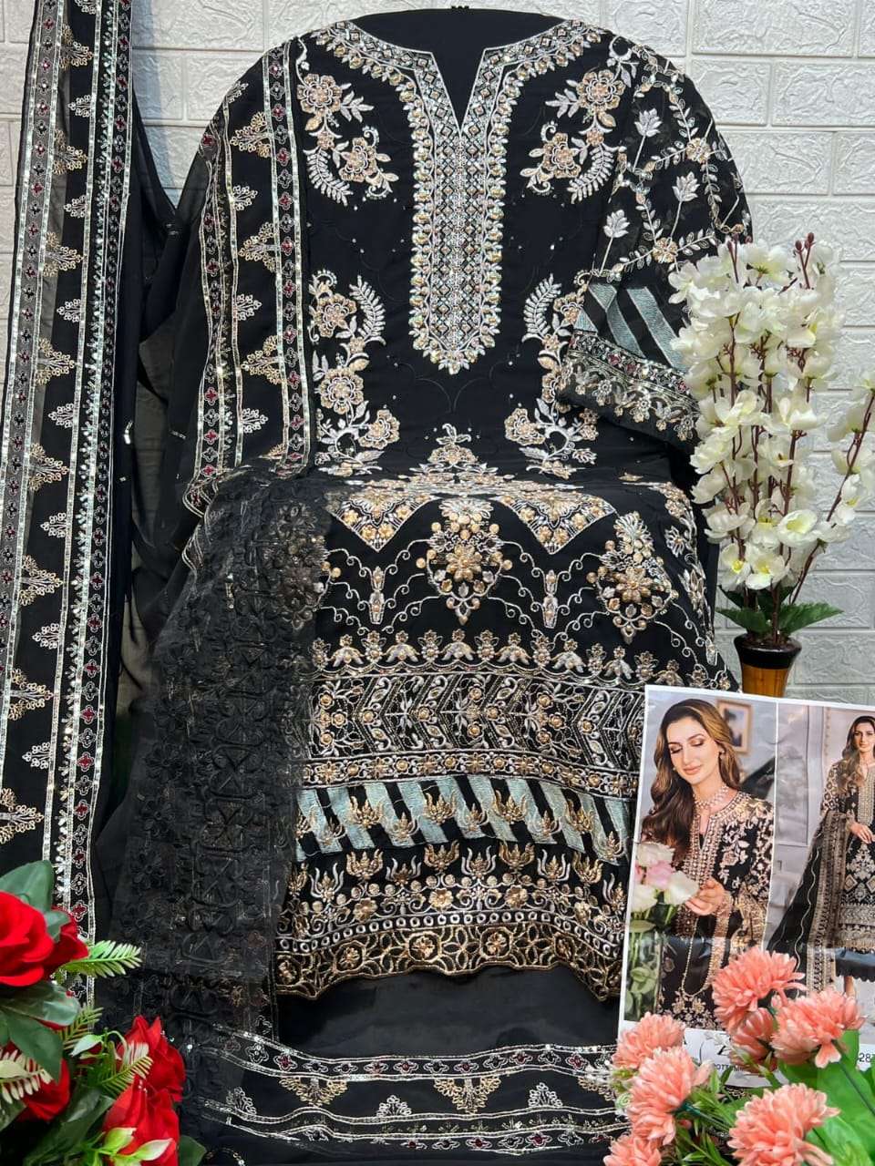 ZAHA ZOYA VOL 2 GEORGETTE HEAVY EMBROIDERED SUIT