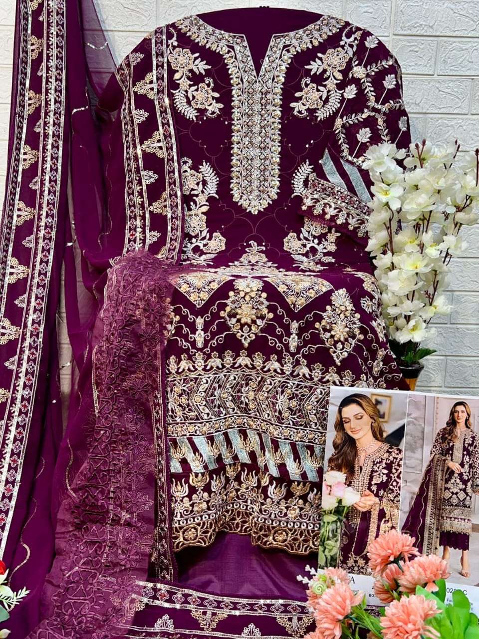 ZAHA ZOYA VOL 2 GEORGETTE HEAVY EMBROIDERED SUIT