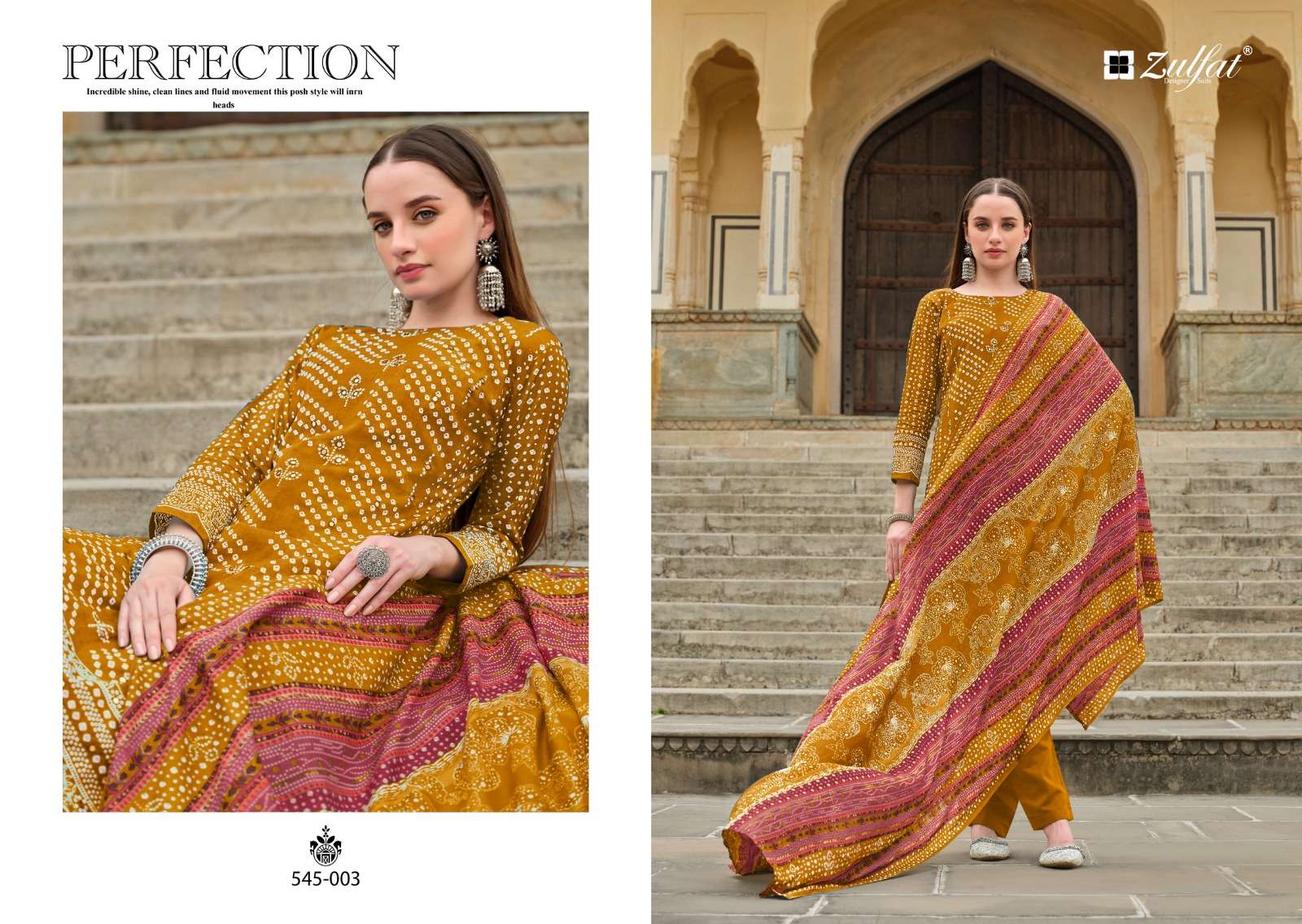 ZULFAT DESIGNER SUITS TANIA COTTON FANCY WORK SUIT