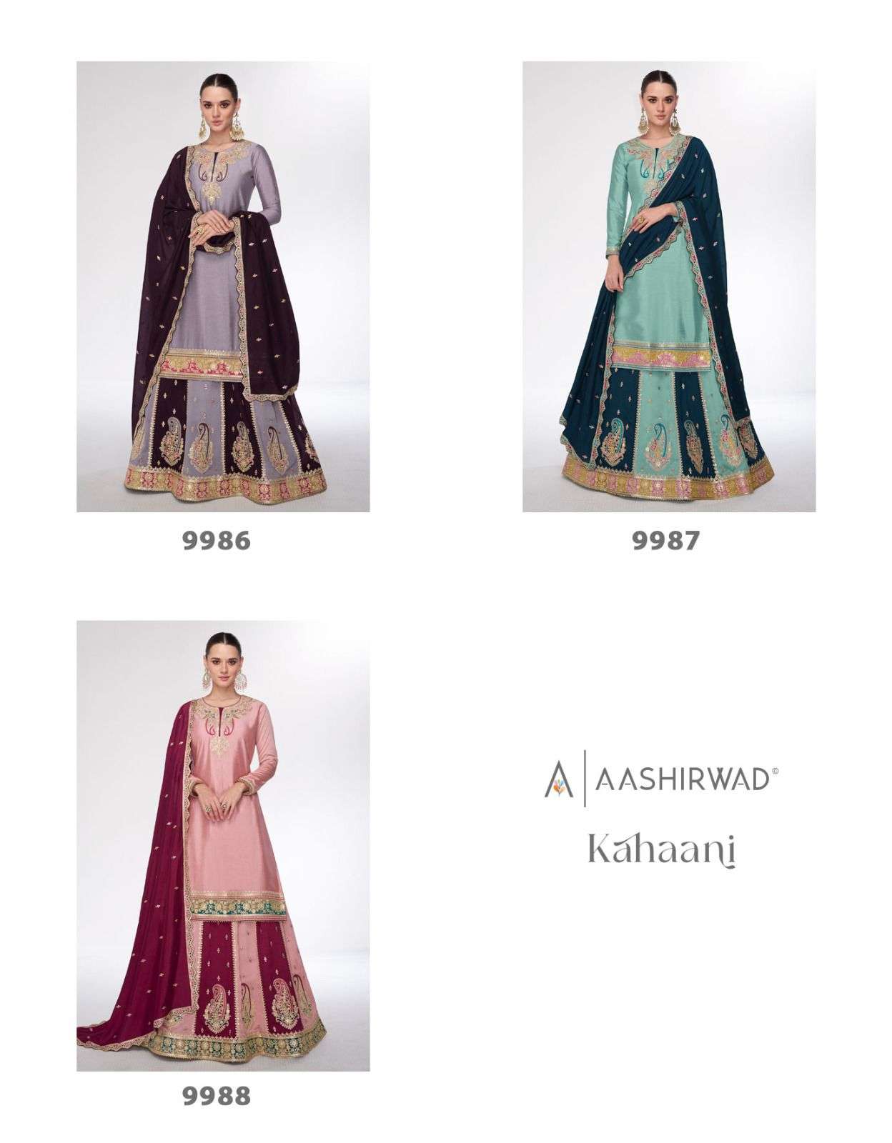 AASHIRWAD CREATION KAHANI HEAVY DESIGNER WEDDING WEAR SUIT