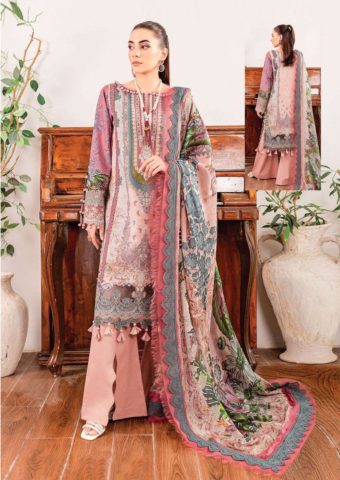 AL KARAM KESARIYA MAGIC IN PRINT VOL 12 COTTON DIGITAL PRINT SUIT 