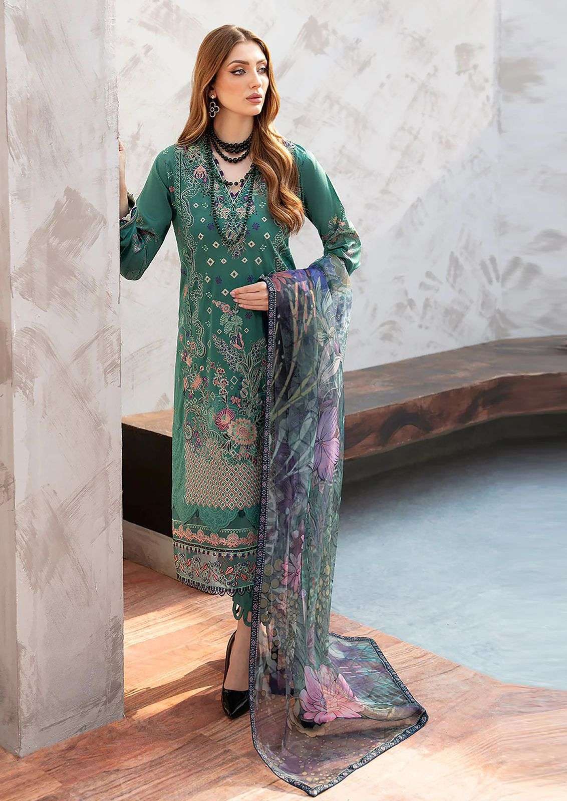 AL KARAM KESARIYA MAGIC IN PRINT VOL 12 COTTON DIGITAL PRINT SUIT 