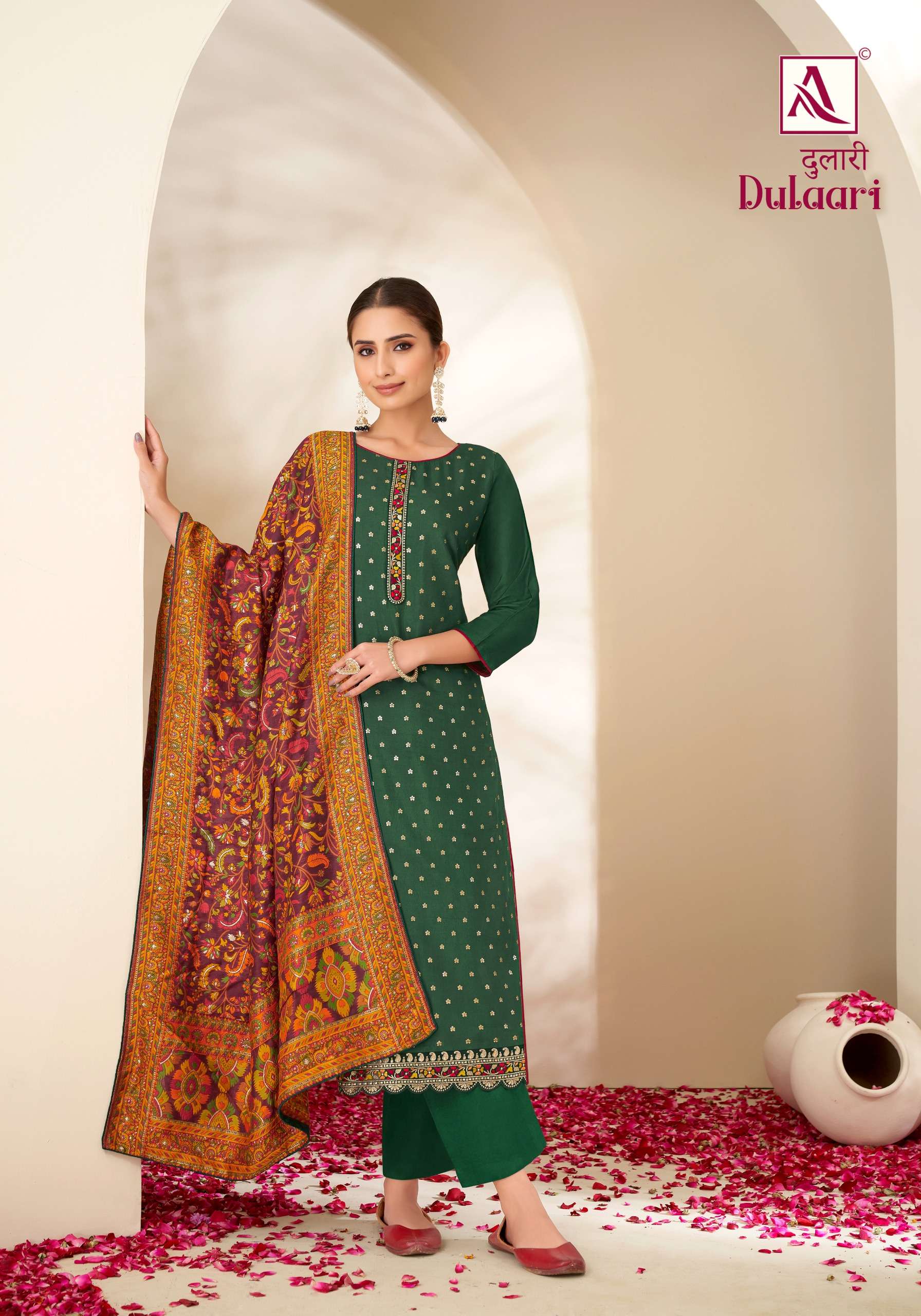 ALOK SUITS DULAARI VISCOSE EMBROIDERY WORK SUIT