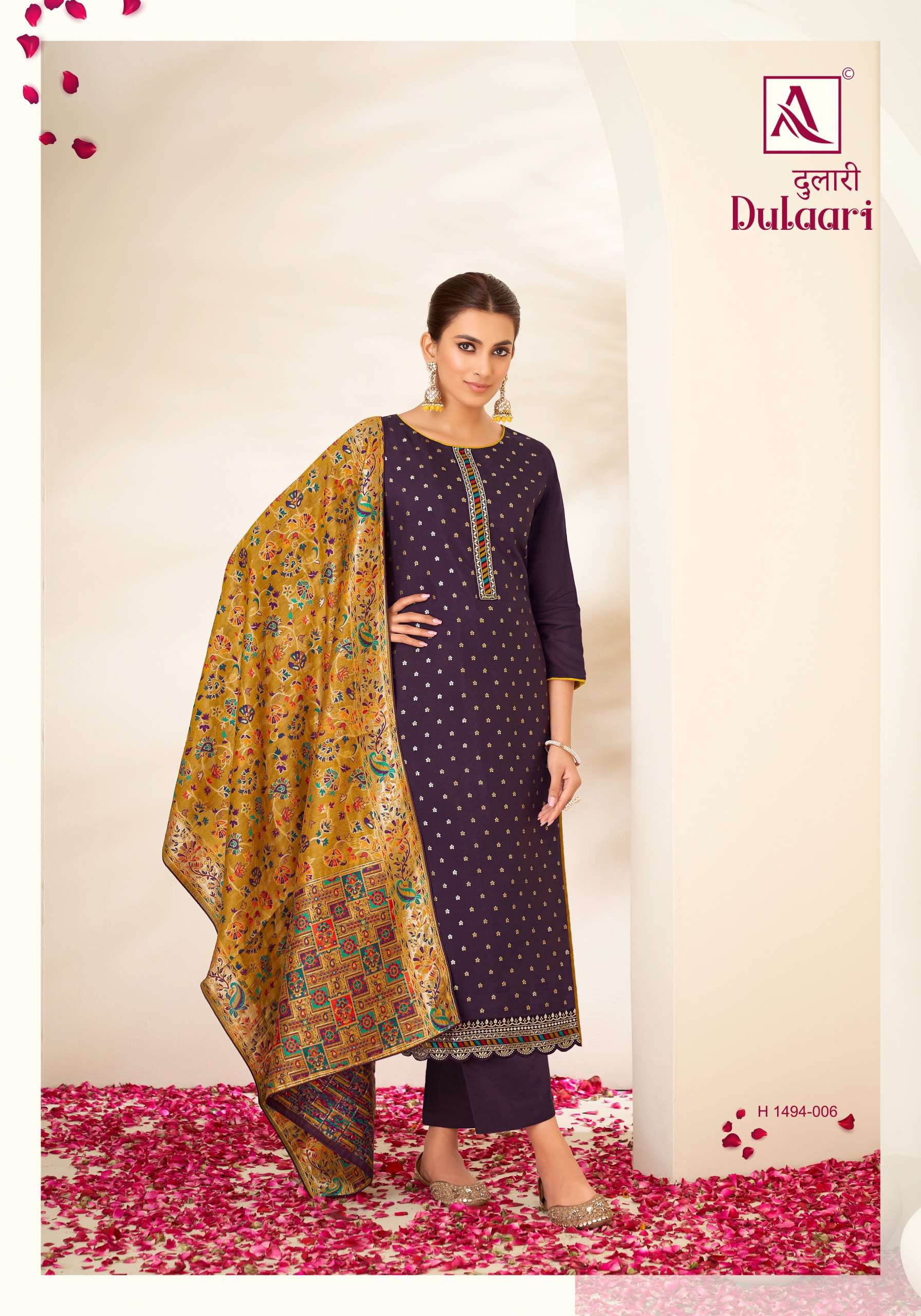 ALOK SUITS DULAARI VISCOSE EMBROIDERY WORK SUIT