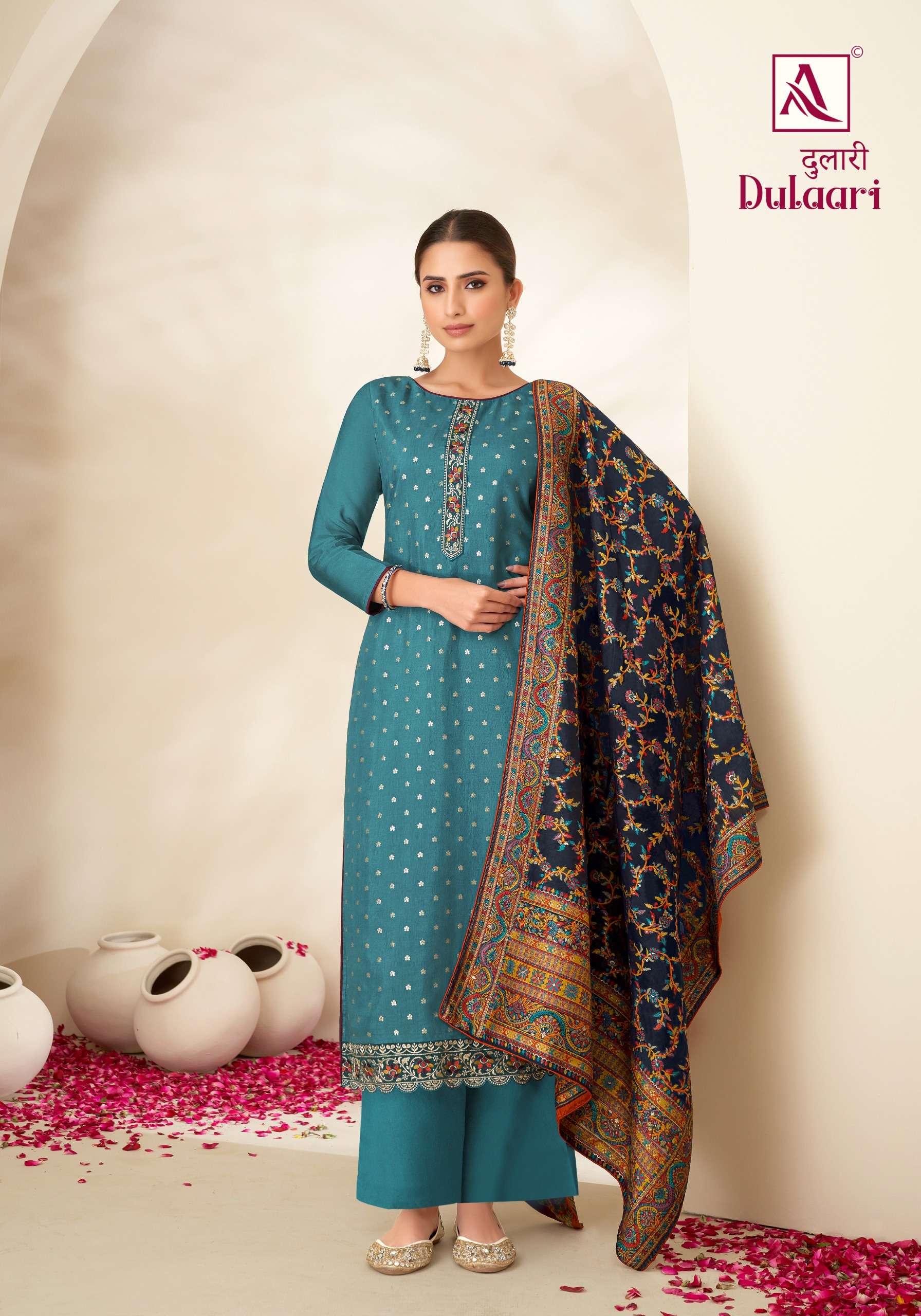 ALOK SUITS DULAARI VISCOSE EMBROIDERY WORK SUIT