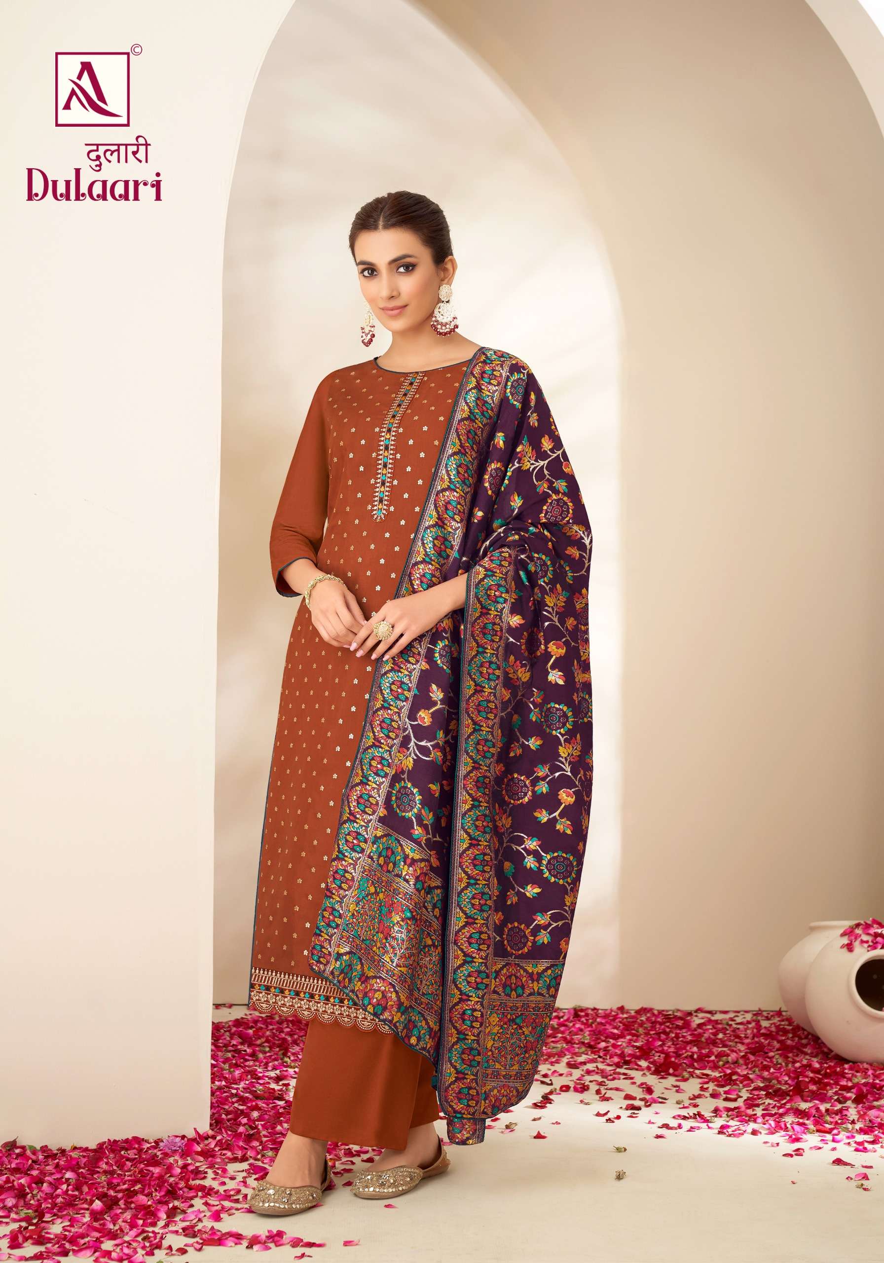 ALOK SUITS DULAARI VISCOSE EMBROIDERY WORK SUIT