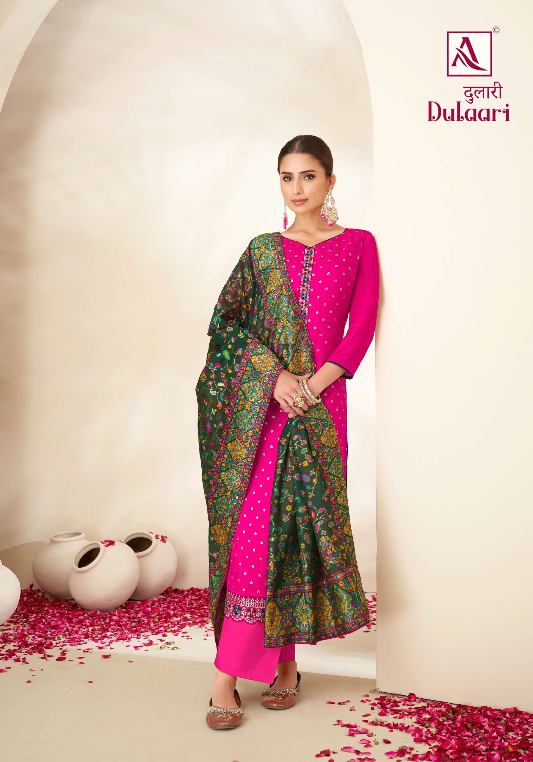 ALOK SUITS DULAARI VISCOSE EMBROIDERY WORK SUIT
