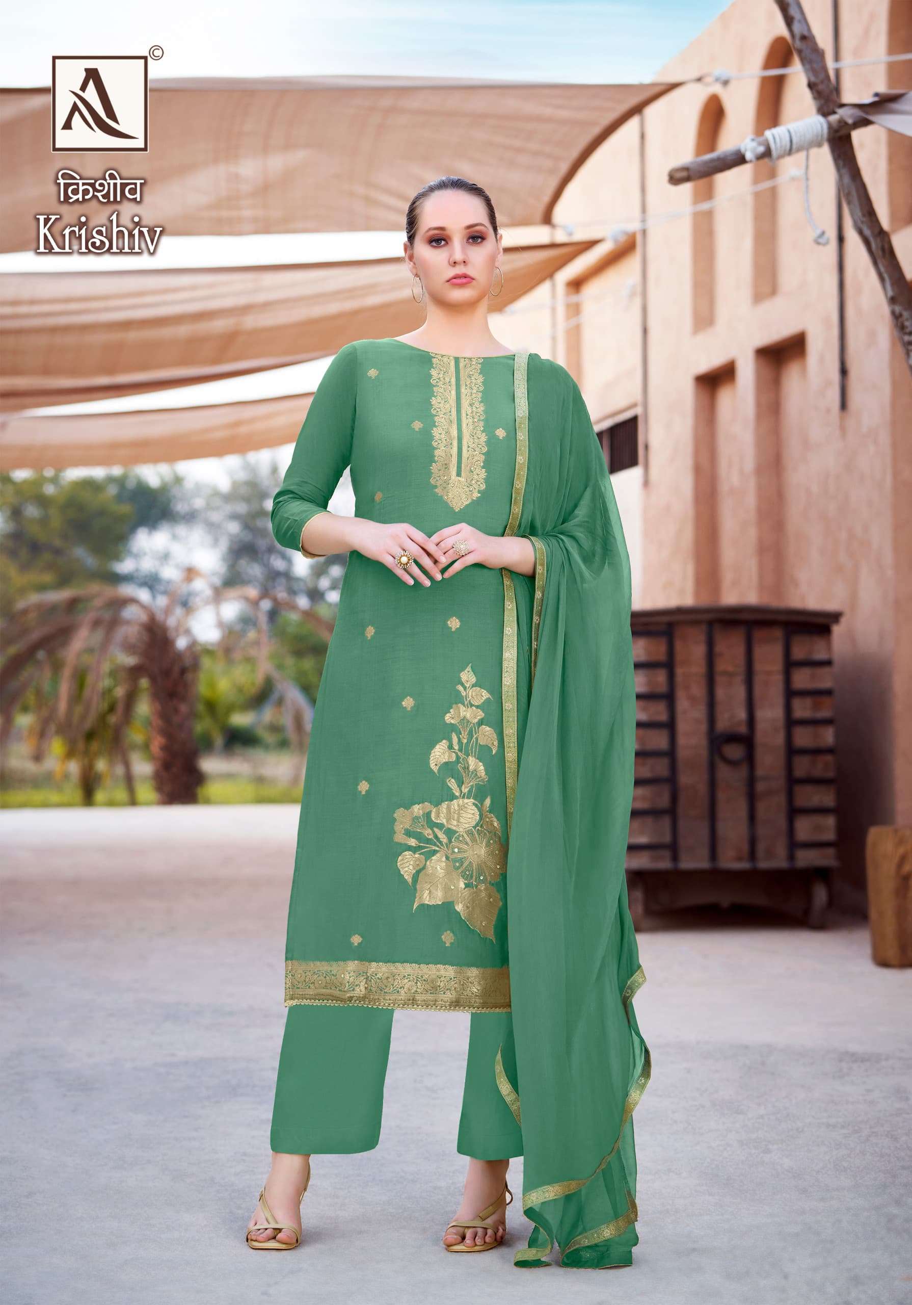 ALOK SUITS KRISHIV VISCOSE DESIGNER SUIT