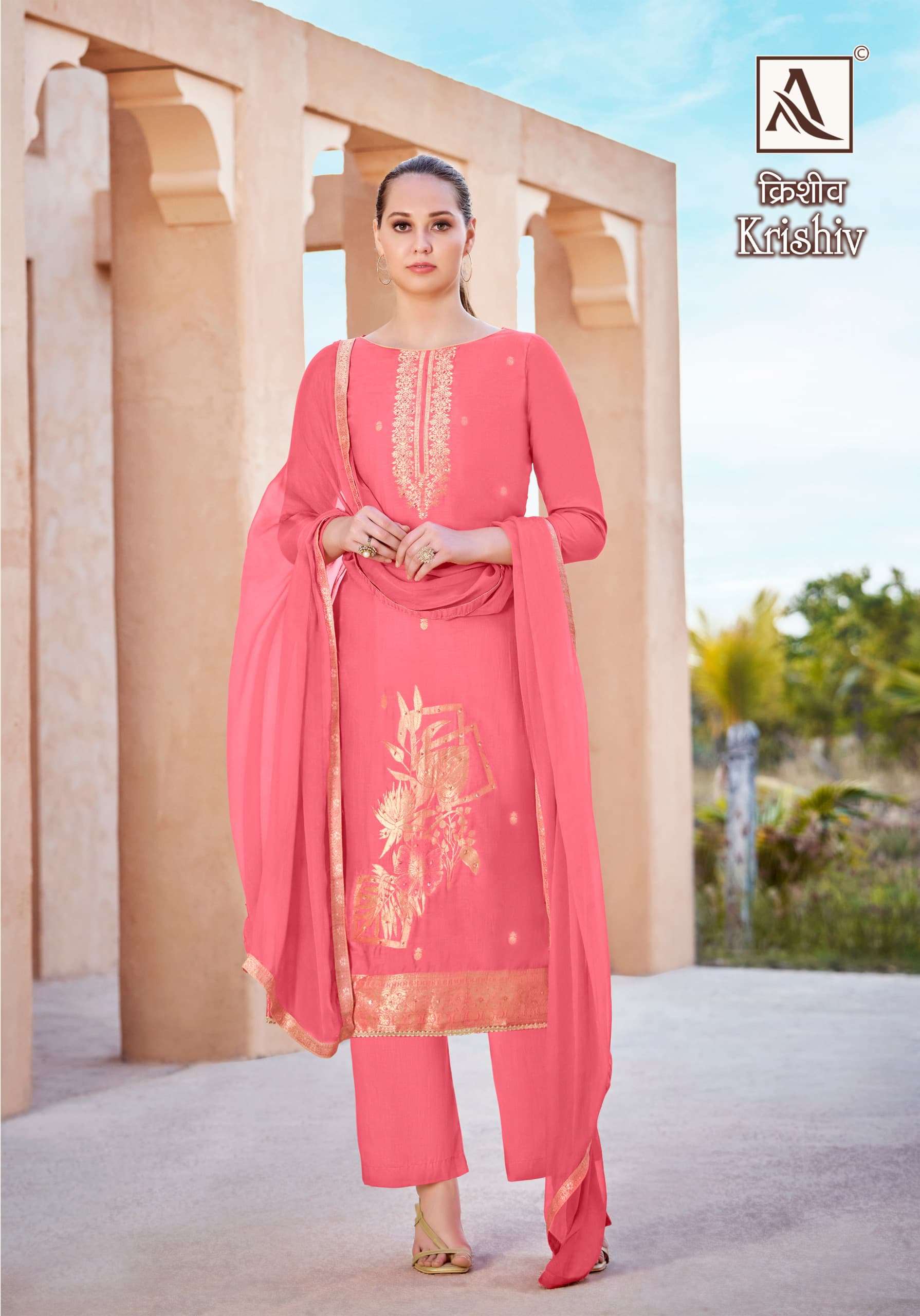 ALOK SUITS KRISHIV VISCOSE DESIGNER SUIT