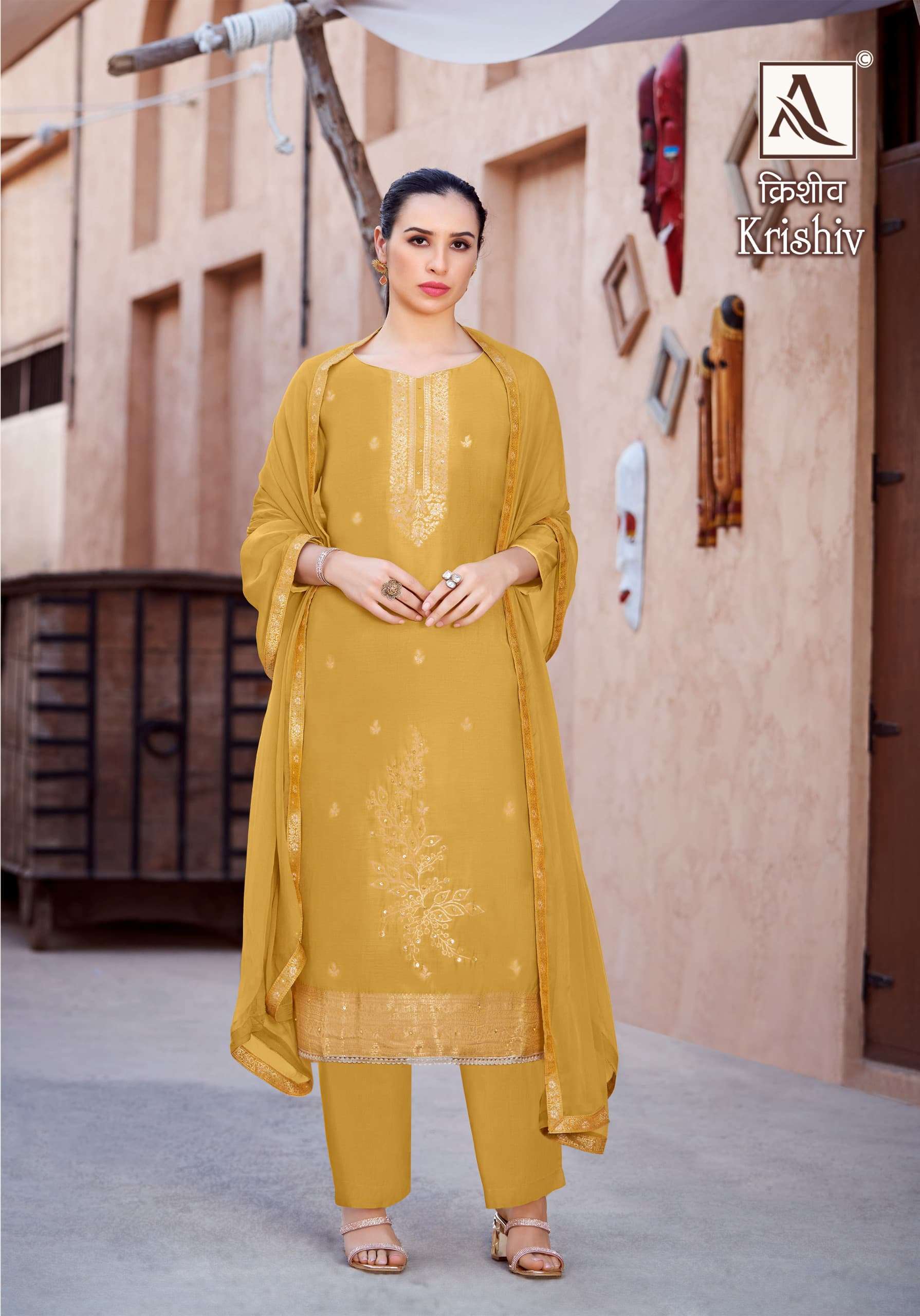ALOK SUITS KRISHIV VISCOSE DESIGNER SUIT