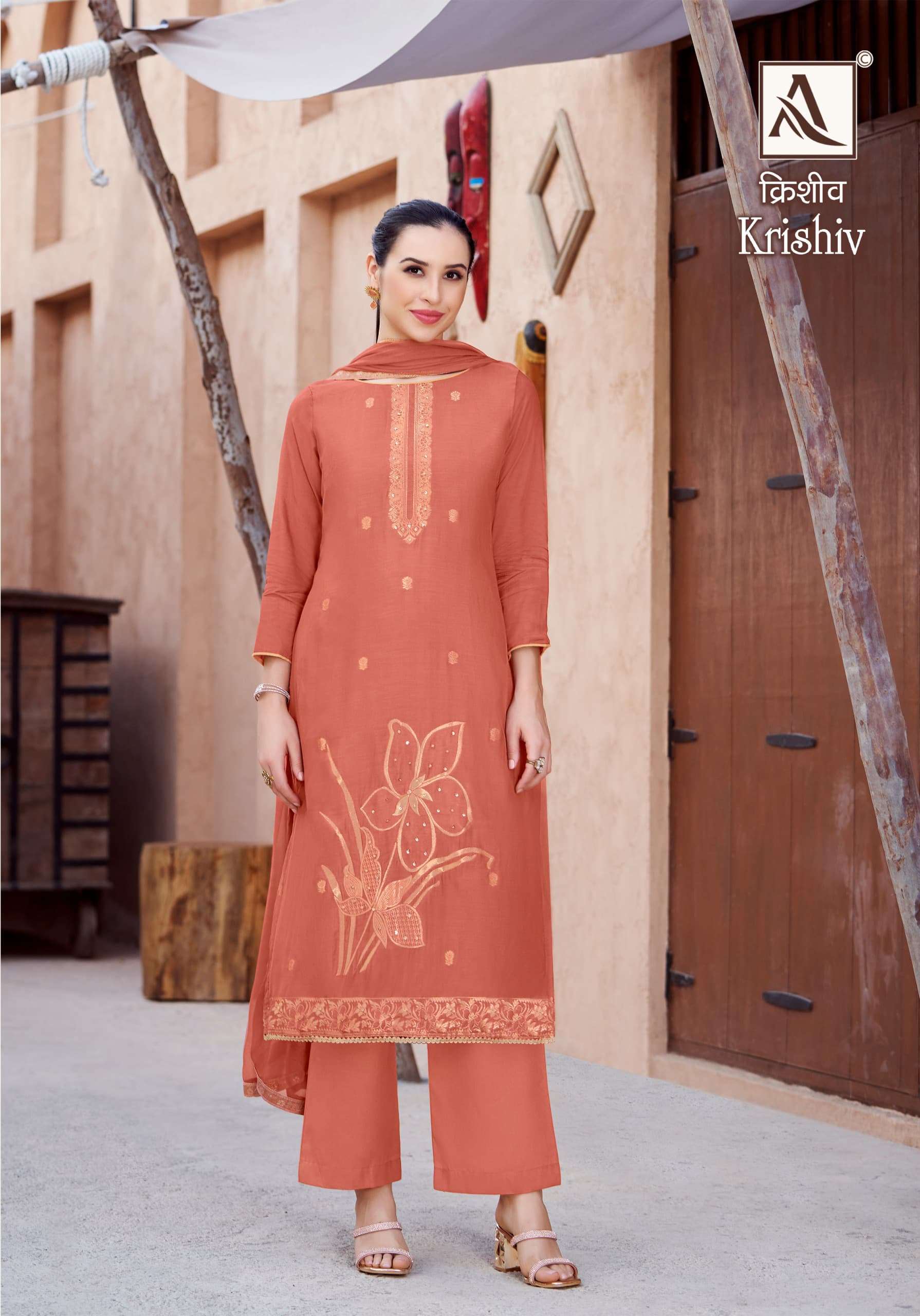 ALOK SUITS KRISHIV VISCOSE DESIGNER SUIT