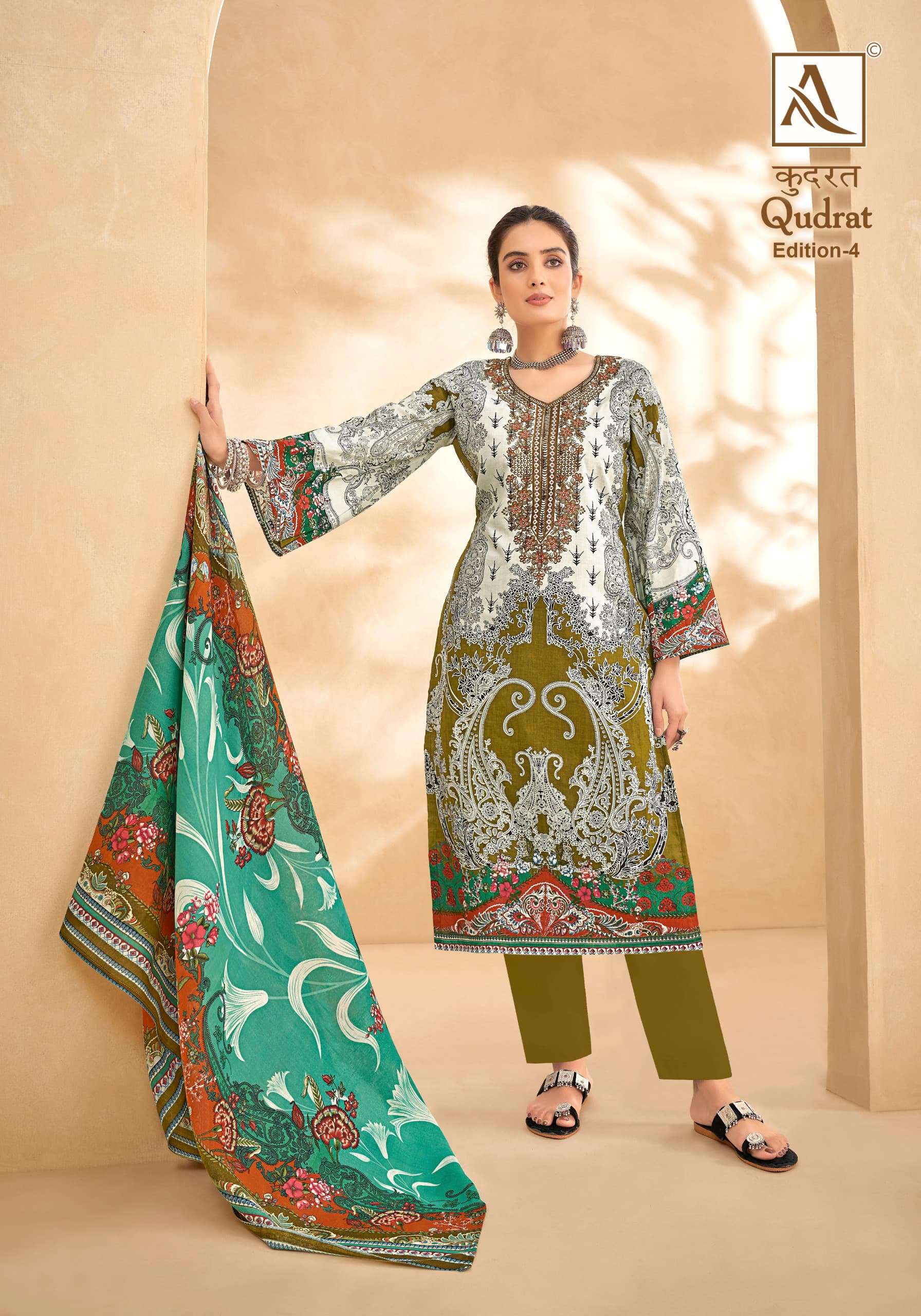 ALOK SUITS QUDRAT EDITION VOL 4 COTTON DIGITAL PAKISTANI PRINT SUIT