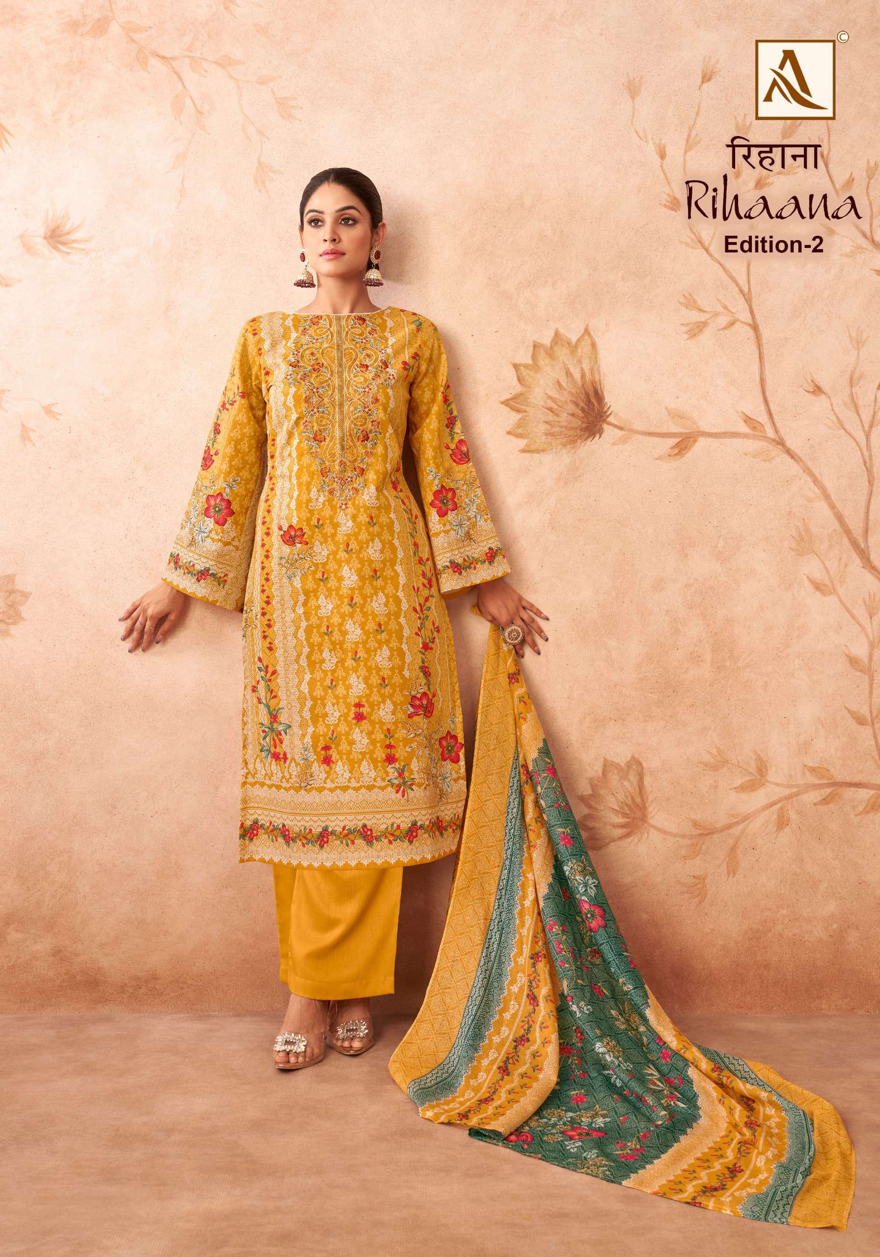 ALOK SUITS RIHAANA VOL 2 COTTON DIGITAL PAKISTANI PRINT SUIT
