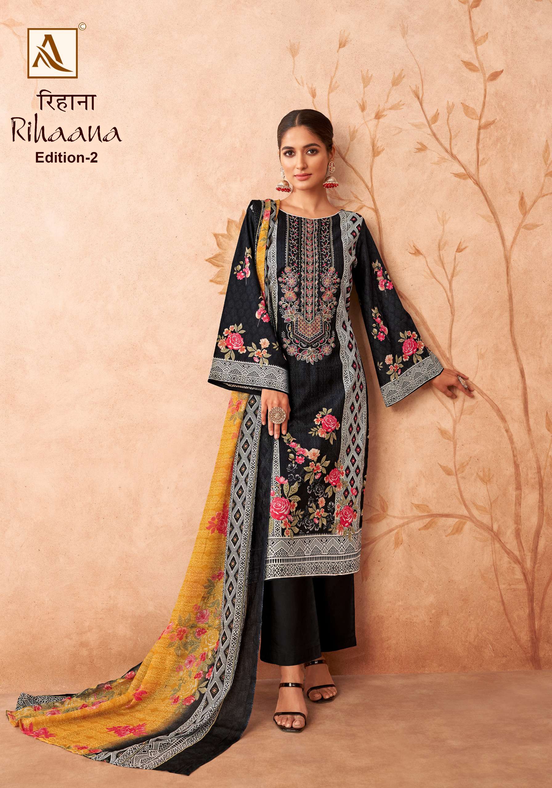 ALOK SUITS RIHAANA VOL 2 COTTON DIGITAL PAKISTANI PRINT SUIT