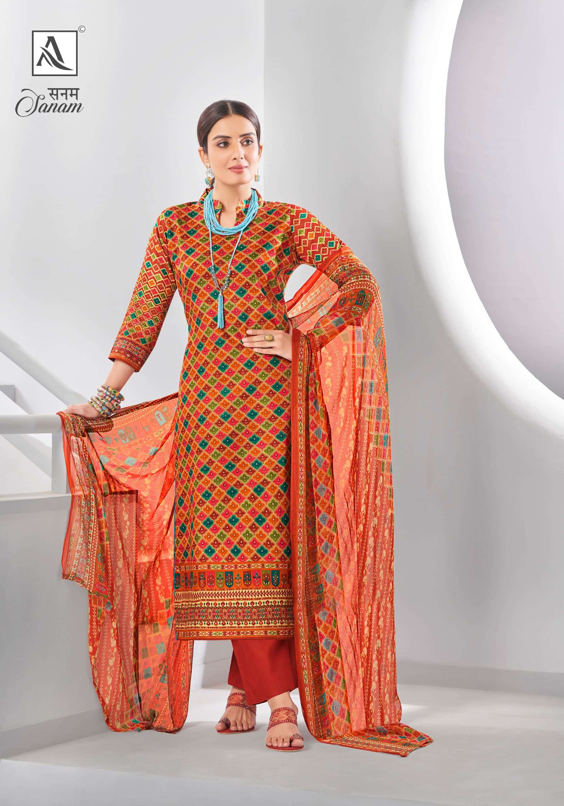ALOK SUITS SANAM JAM COTTON DESIGNER PRINT SALWAR SUIT