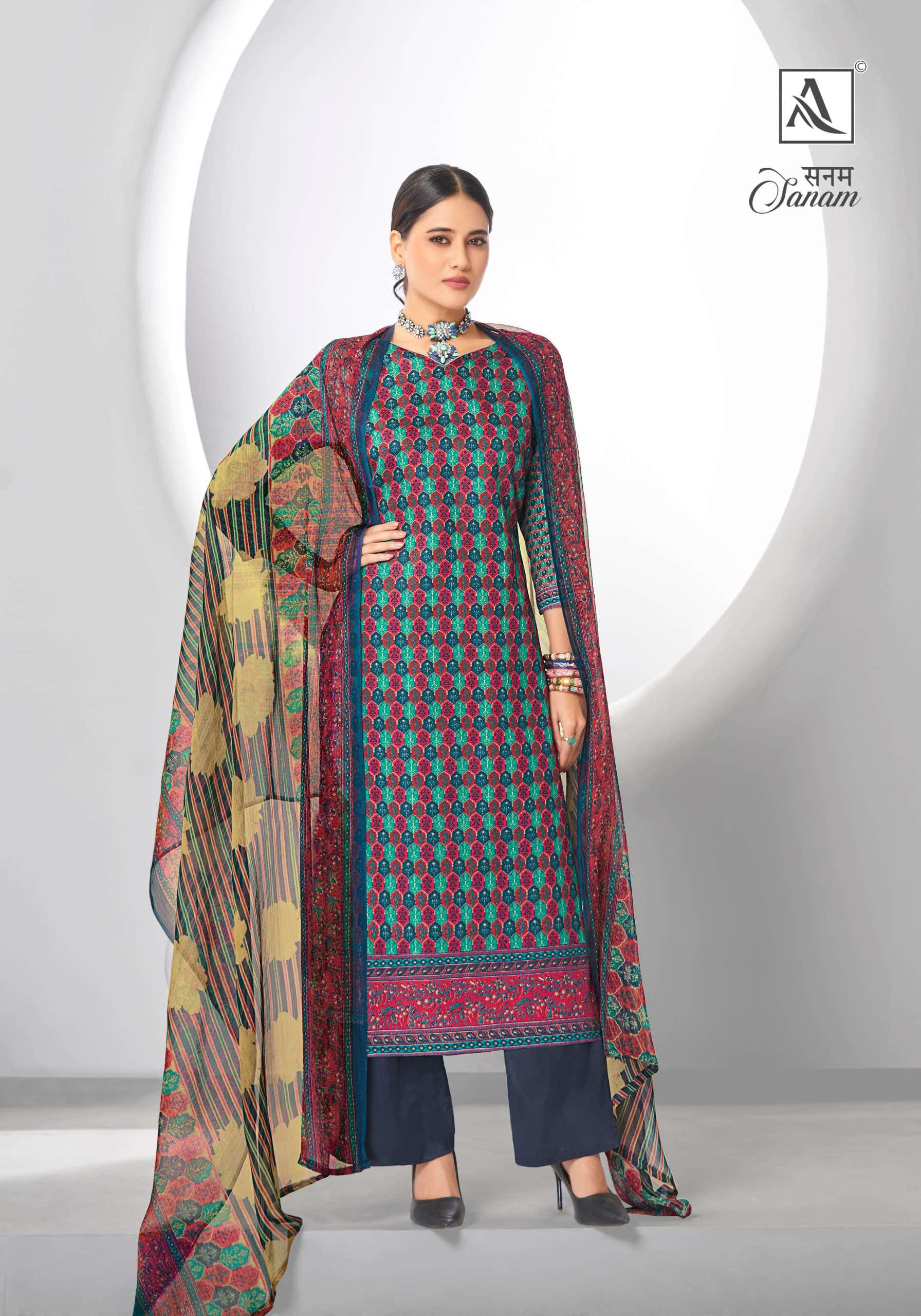 ALOK SUITS SANAM JAM COTTON DESIGNER PRINT SALWAR SUIT