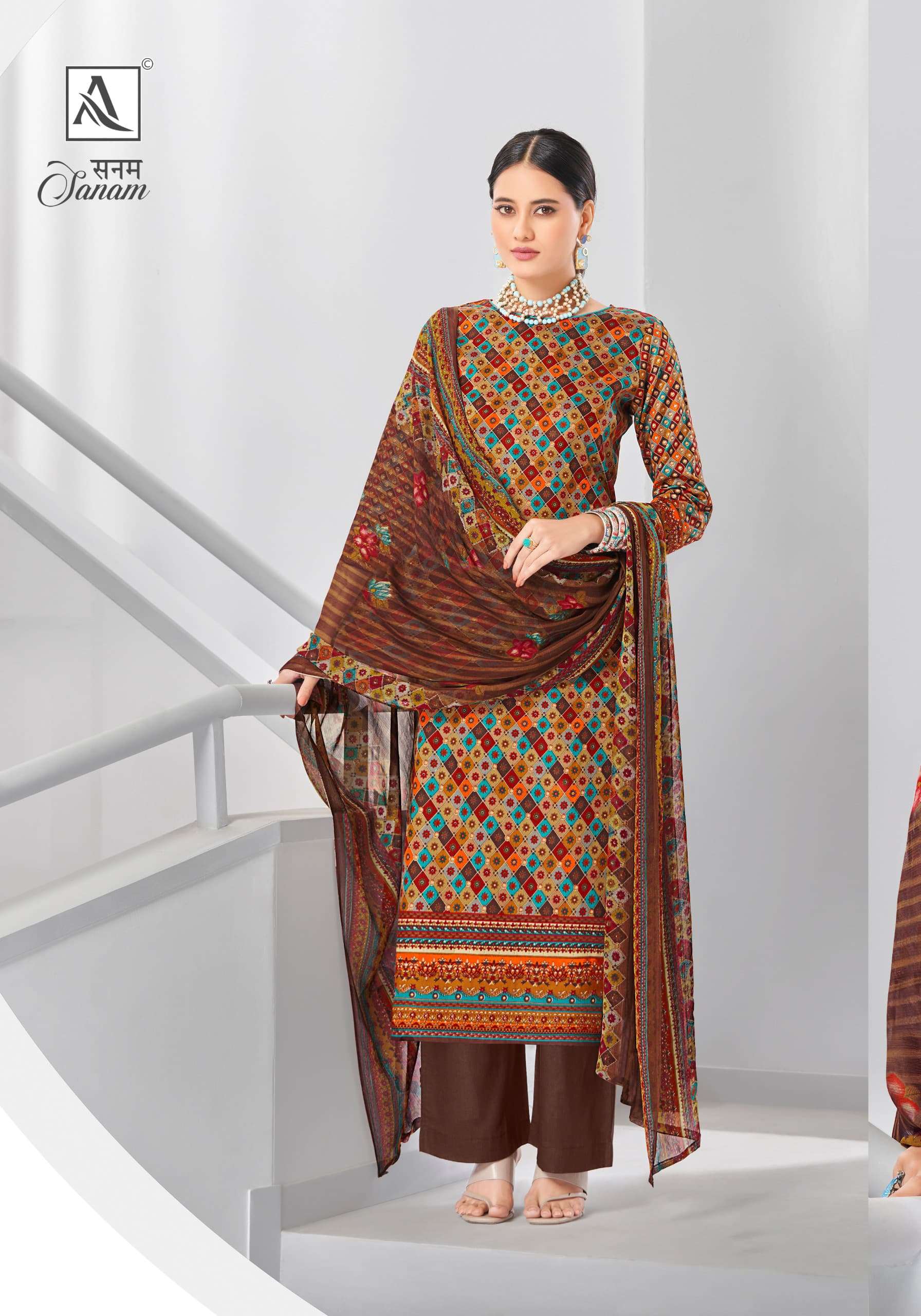 ALOK SUITS SANAM JAM COTTON DESIGNER PRINT SALWAR SUIT