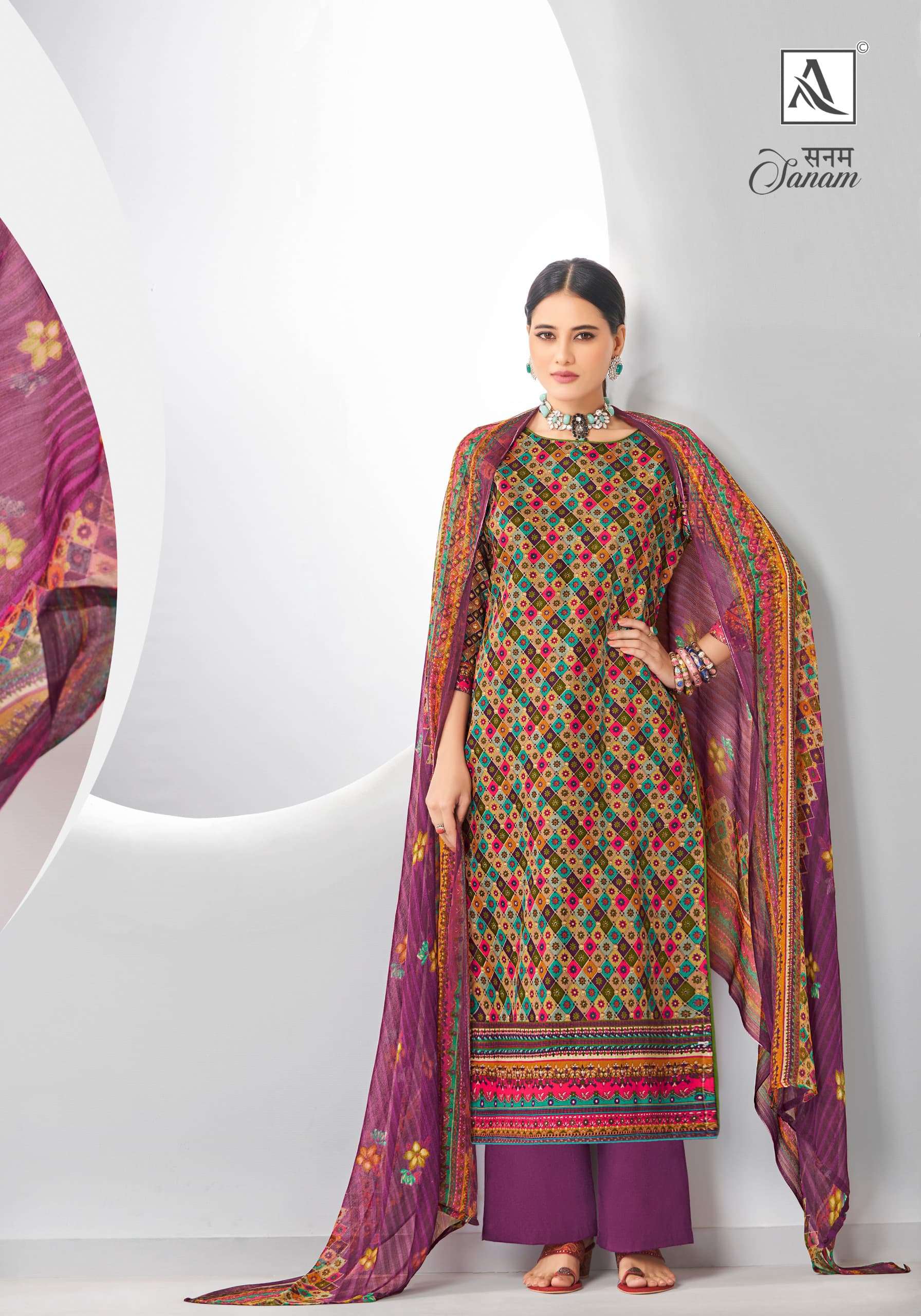 ALOK SUITS SANAM JAM COTTON DESIGNER PRINT SALWAR SUIT