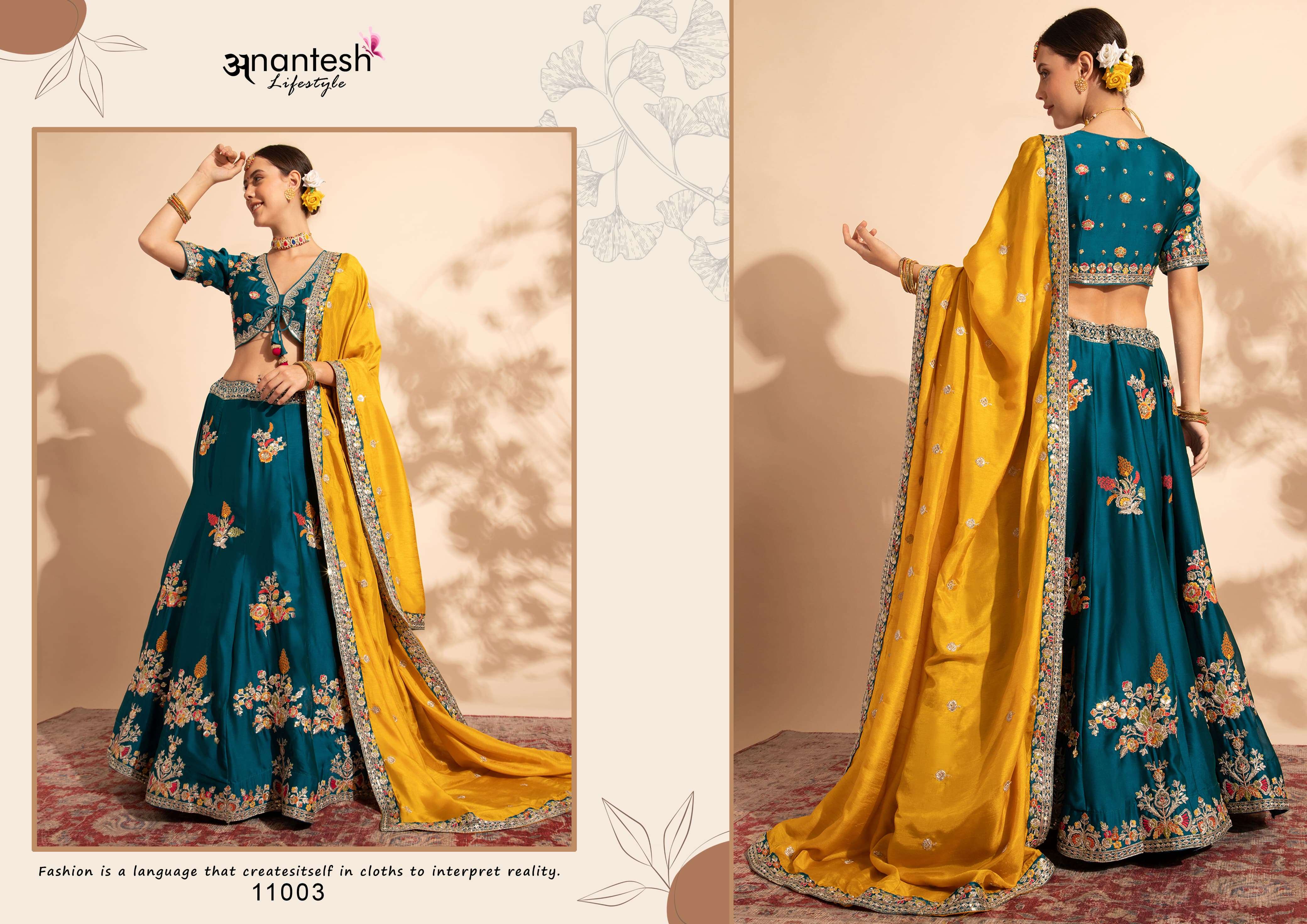 ANANTESH LIFESTYLE BRIDESMAID VOL 1 HEAVY WEDDING WEAR LEHENGA 