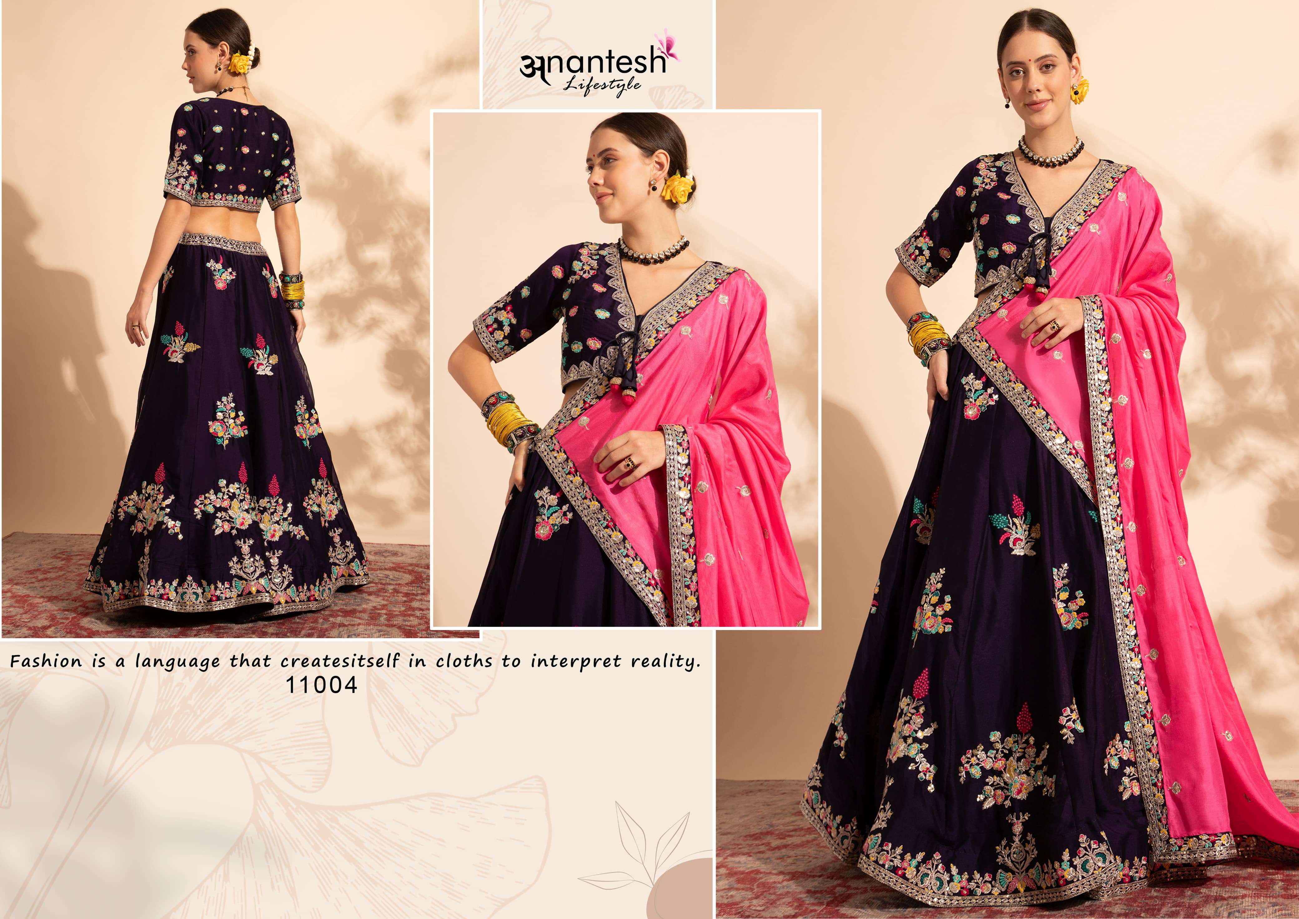 ANANTESH LIFESTYLE BRIDESMAID VOL 1 HEAVY WEDDING WEAR LEHENGA 