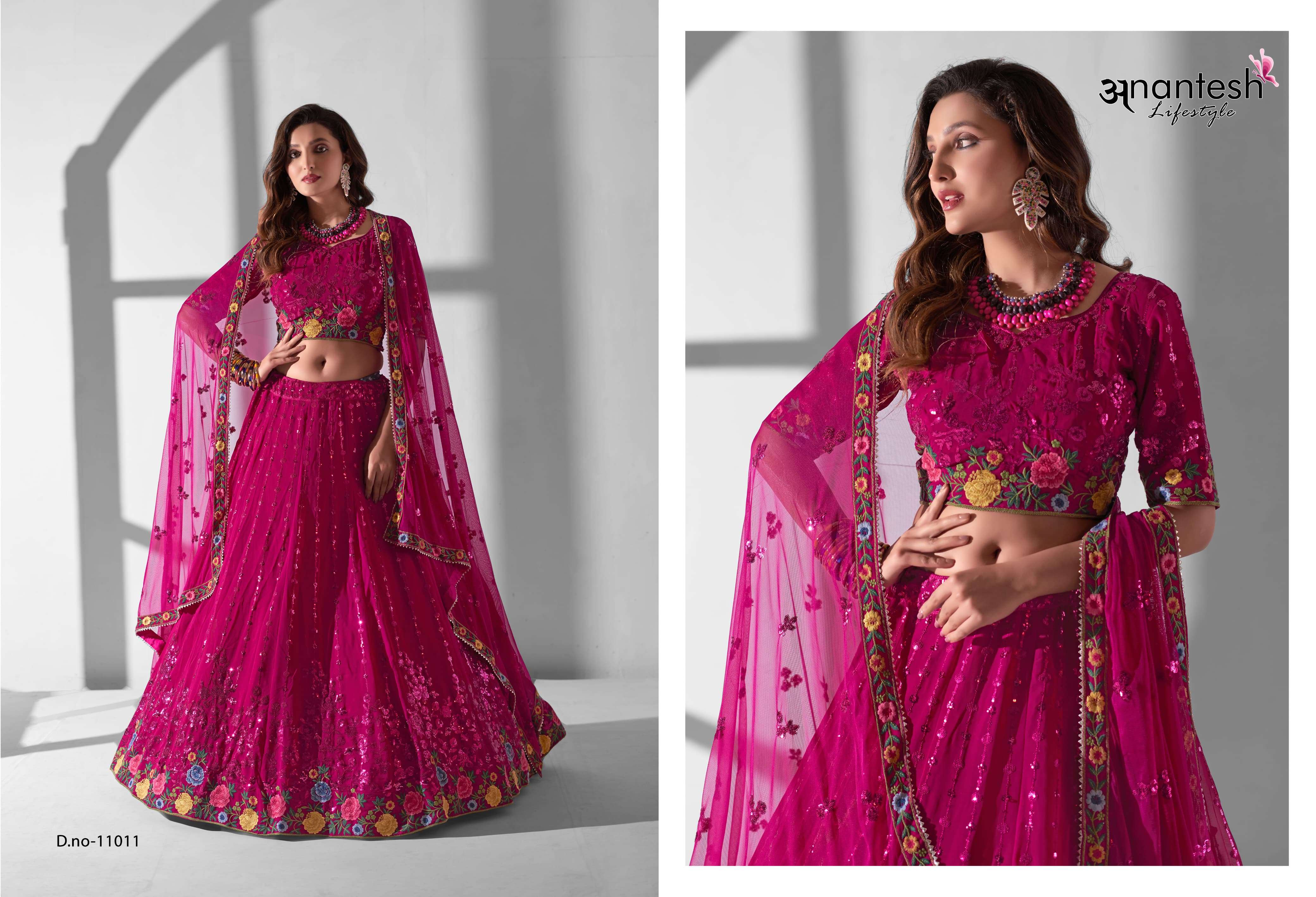 ANANTESH LIFESTYLE BRIDESMAID VOL 2 GEORGETTE DESIGNER LEHENGA 