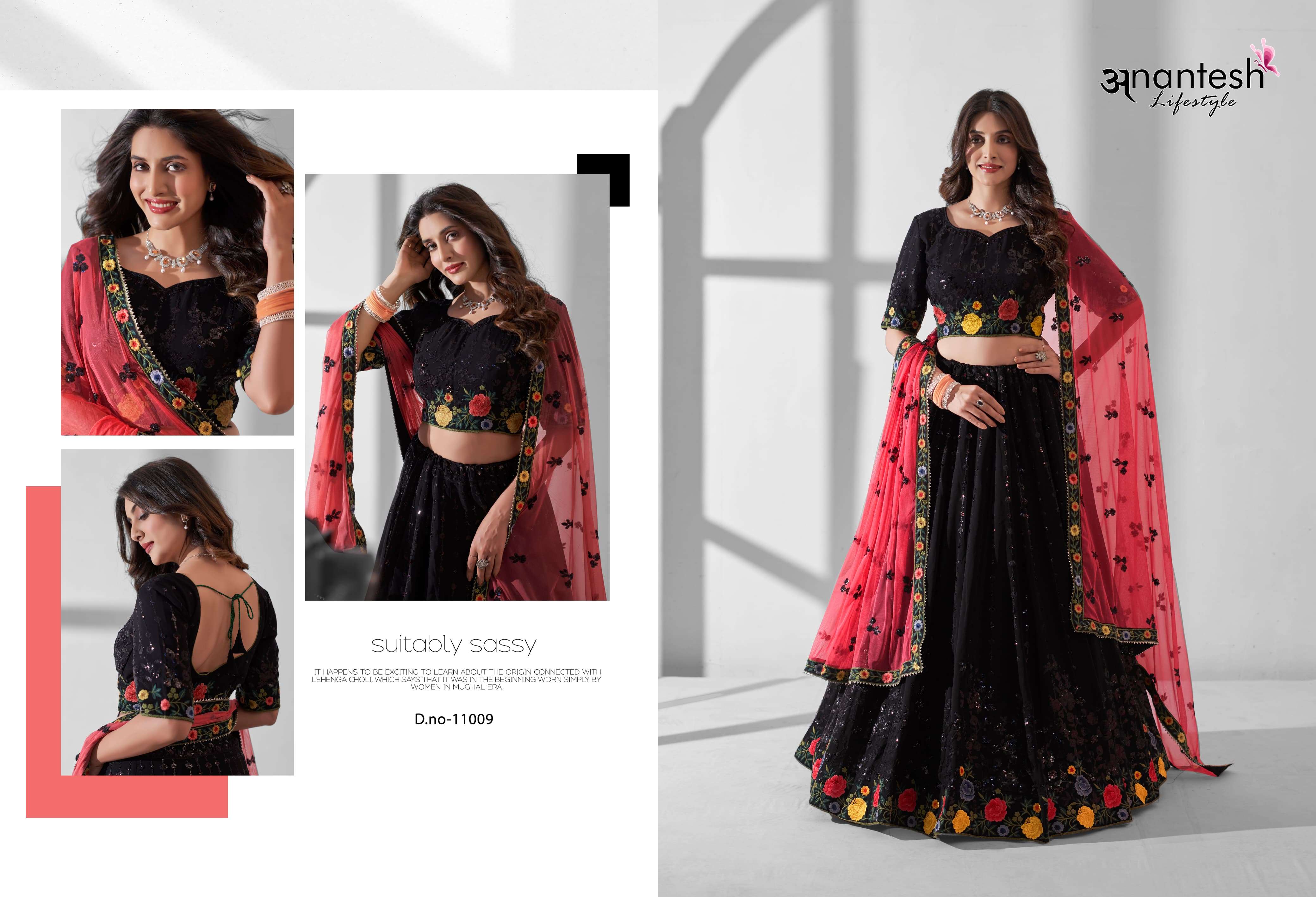ANANTESH LIFESTYLE BRIDESMAID VOL 2 GEORGETTE DESIGNER LEHENGA 