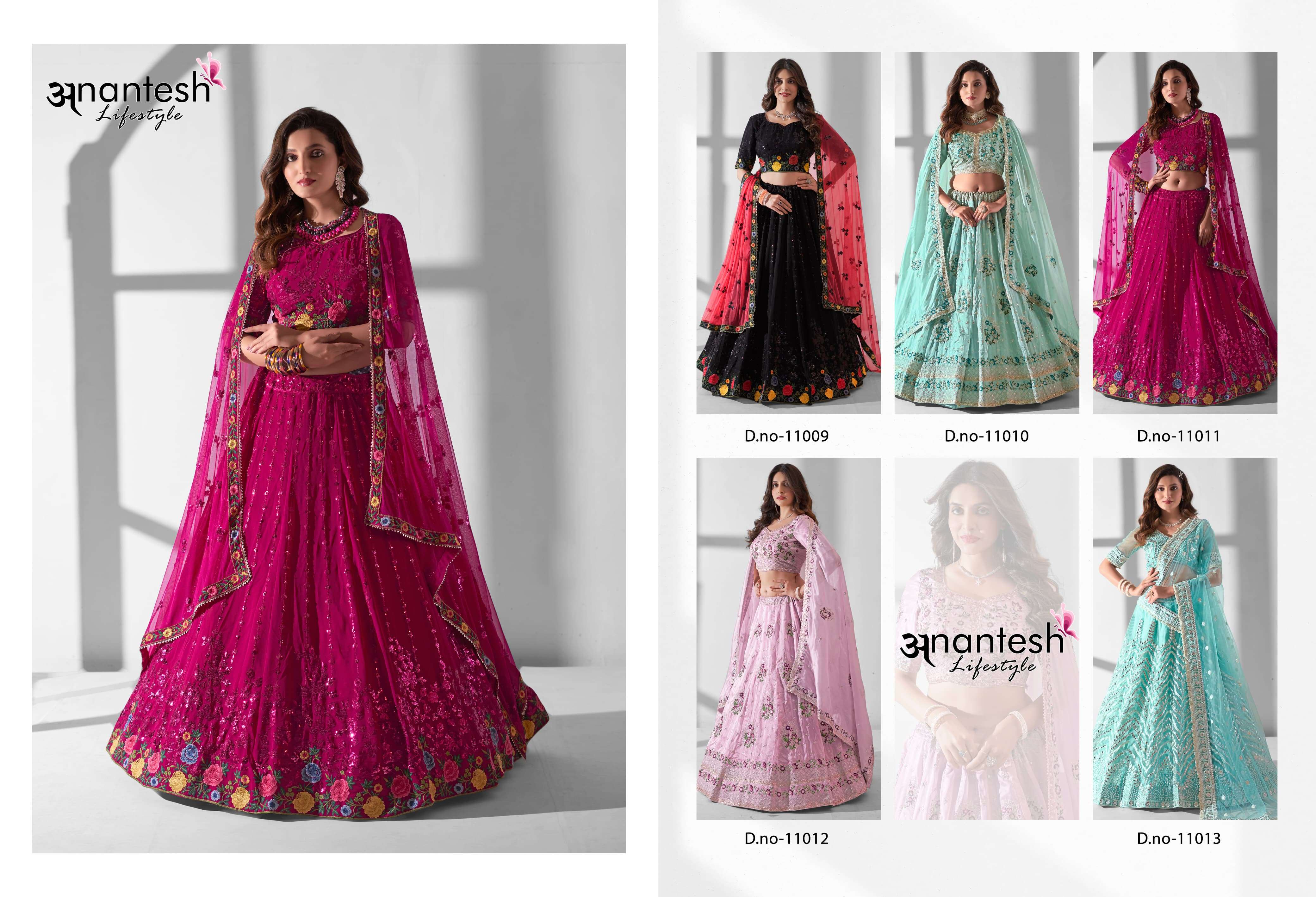ANANTESH LIFESTYLE BRIDESMAID VOL 2 GEORGETTE DESIGNER LEHENGA 