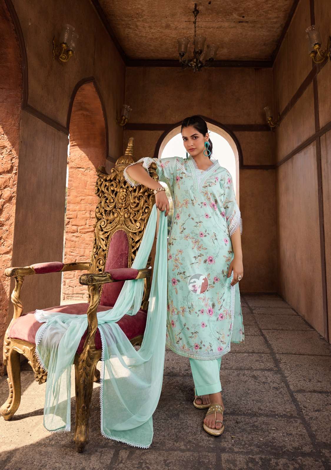 ANJU FABRICS SAKHI RE VOL 2 COTTON FANCY DESIGNER KURTI COMBO SET 
