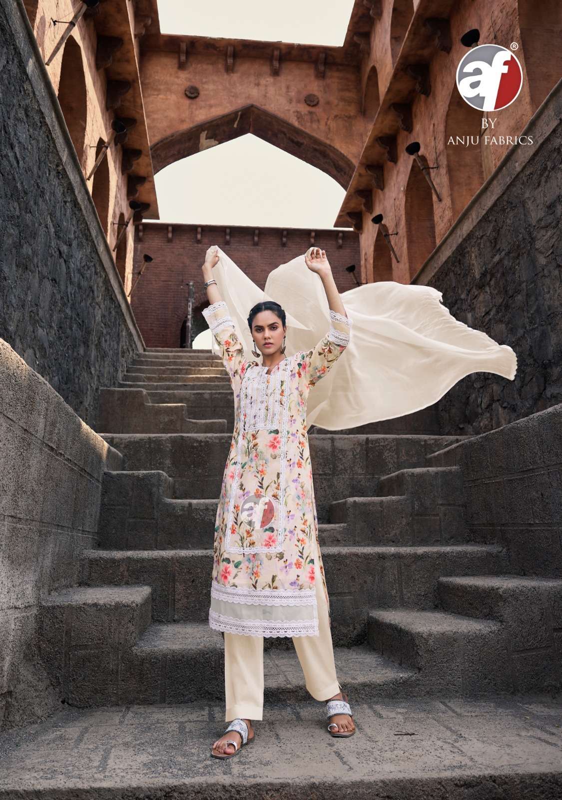 ANJU FABRICS SAKHI RE VOL 2 COTTON FANCY DESIGNER KURTI COMBO SET 