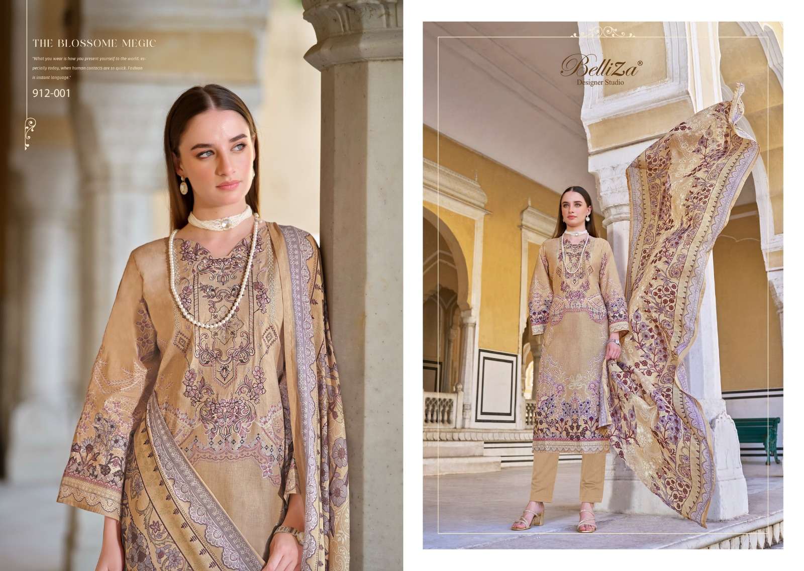 BELLIZA DESIGNER STUDIO NAIRA VOL 49 COTTON DIGITAL PRINT SUIT
