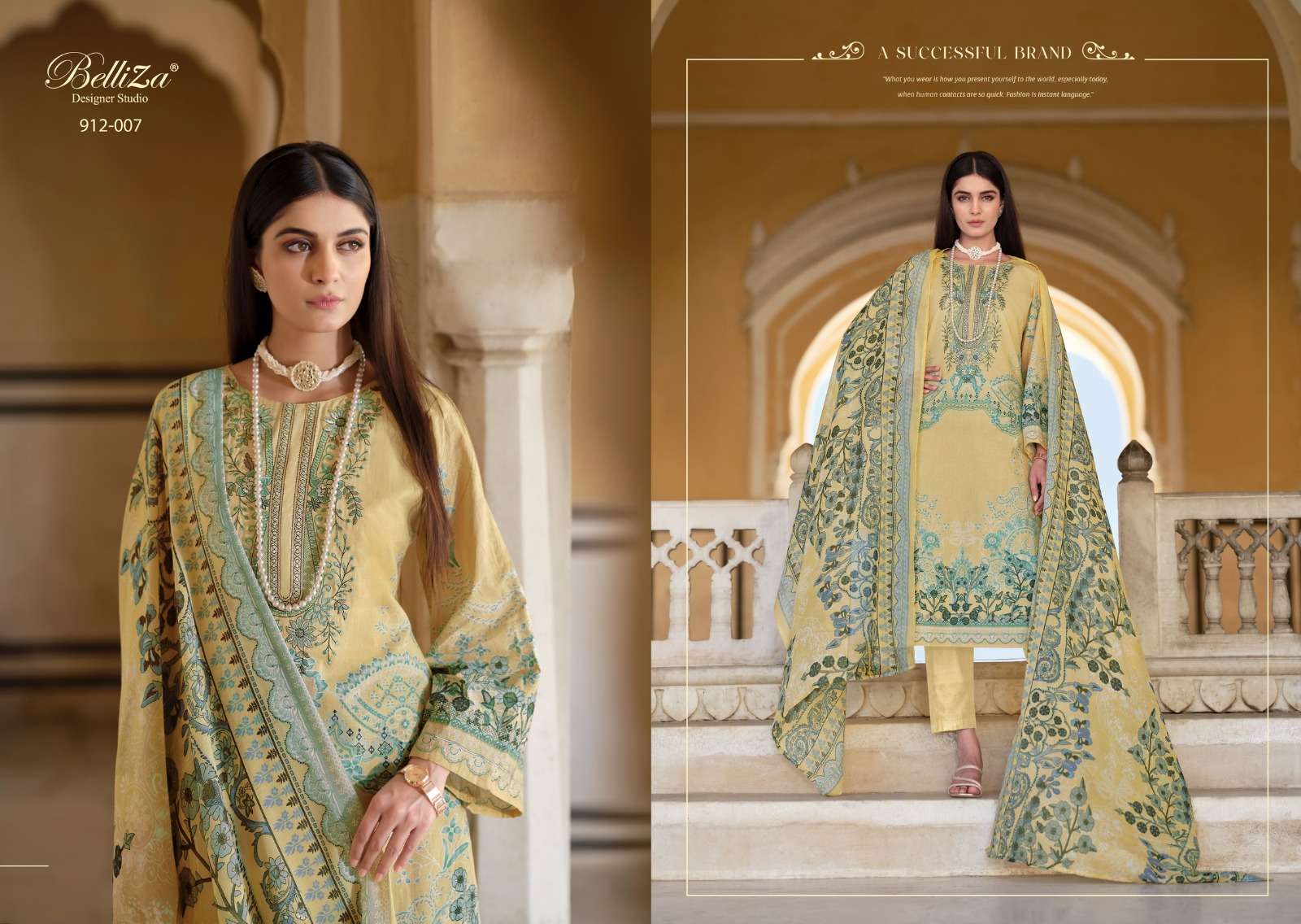 BELLIZA DESIGNER STUDIO NAIRA VOL 49 COTTON DIGITAL PRINT SUIT
