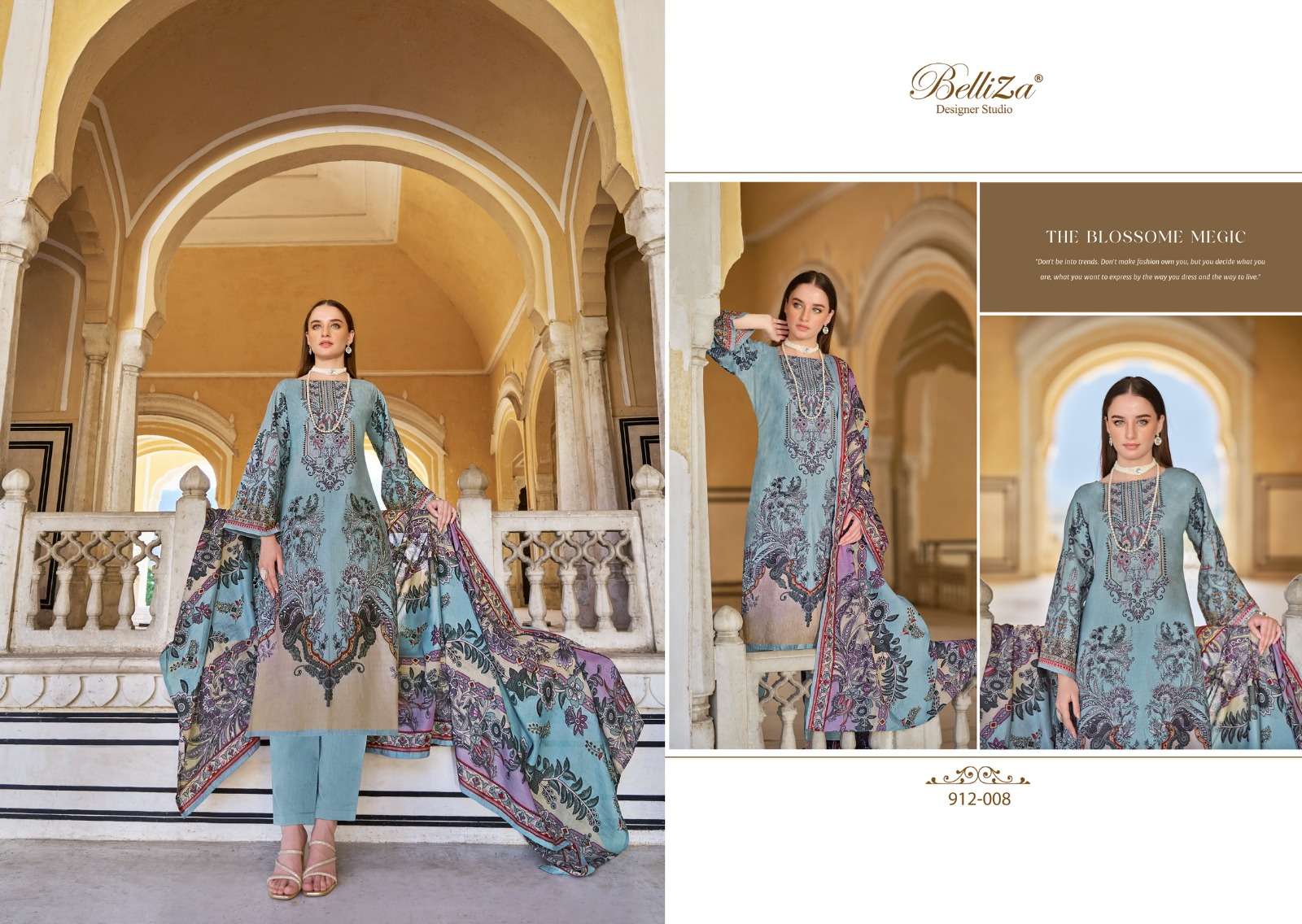 BELLIZA DESIGNER STUDIO NAIRA VOL 49 COTTON DIGITAL PRINT SUIT