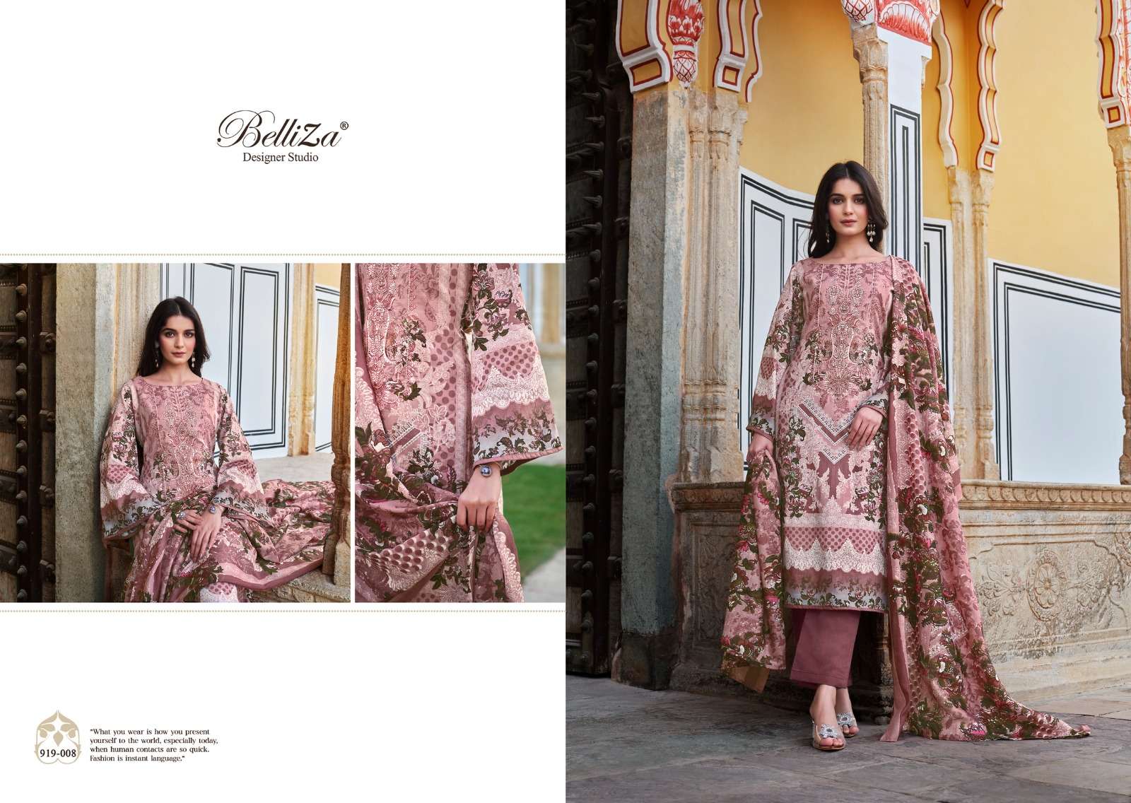 BELLIZA DESIGNER STUDIO NAIRA VOL 52 COTTON FANCY WORK SUIT
