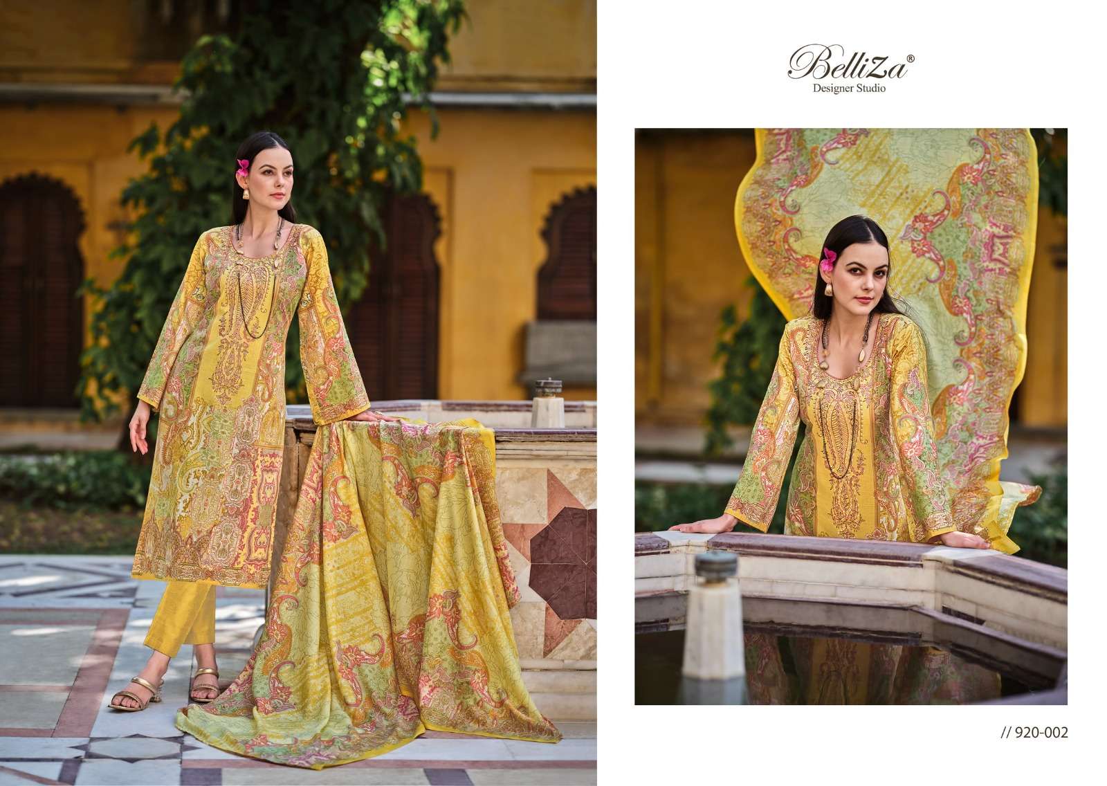 BELLIZA DESIGNER STUDIO NAIRA VOL 53 COTTON FANCY WORK SUIT
