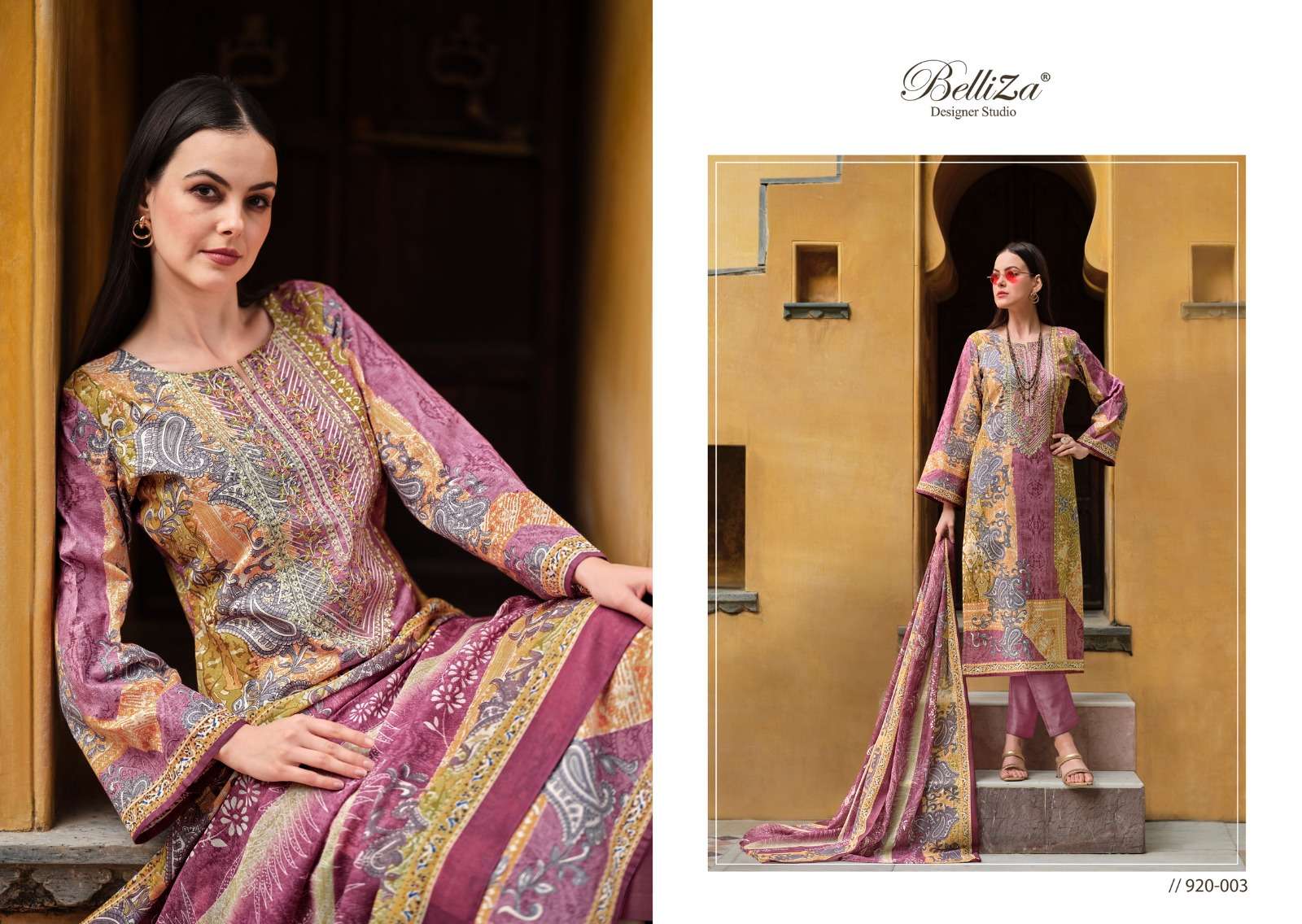 BELLIZA DESIGNER STUDIO NAIRA VOL 53 COTTON FANCY WORK SUIT