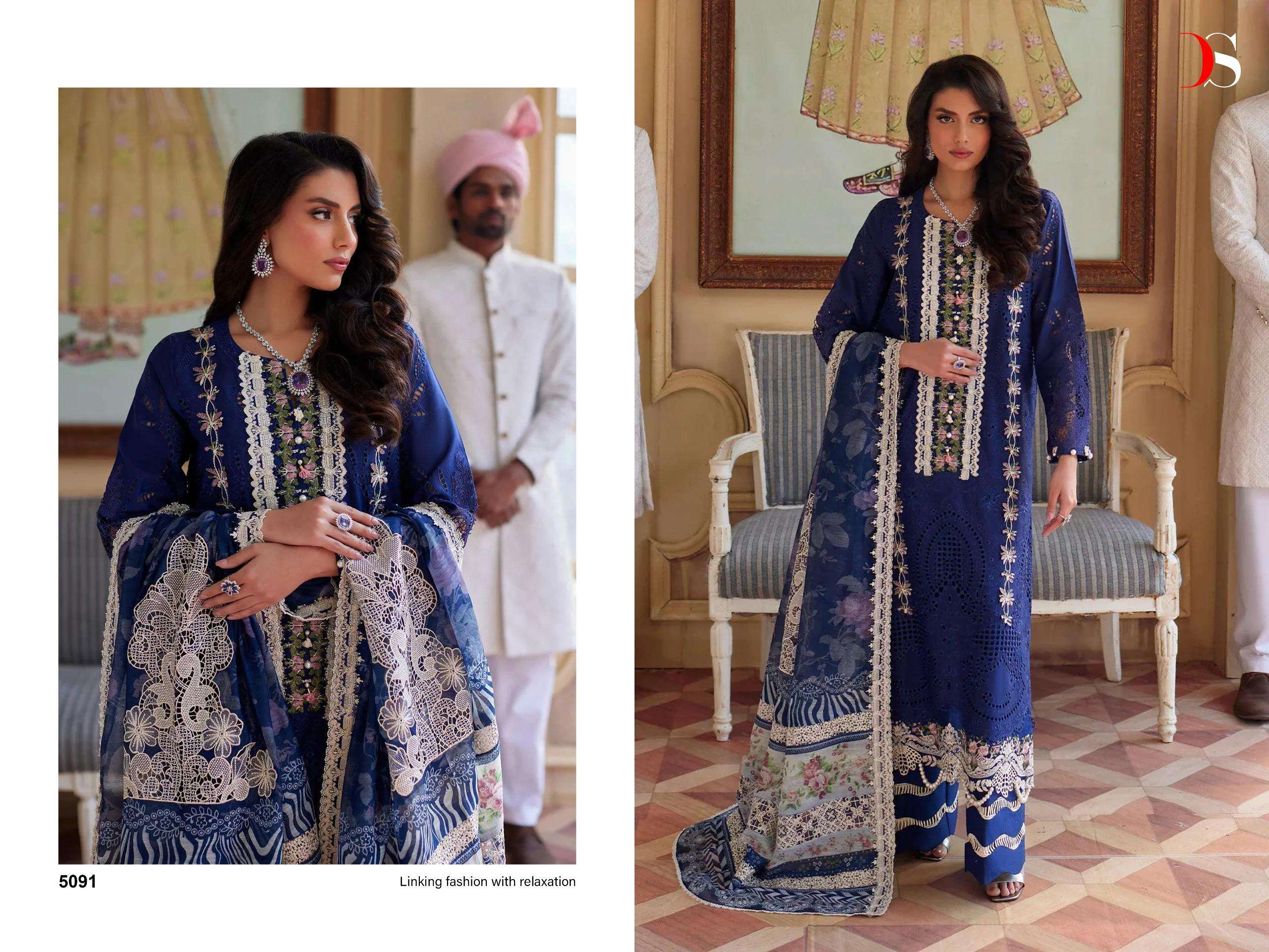 DEEPSY SUITS MARIA B EMBROIDERED 24 NX COTTON DESIGNER SUIT