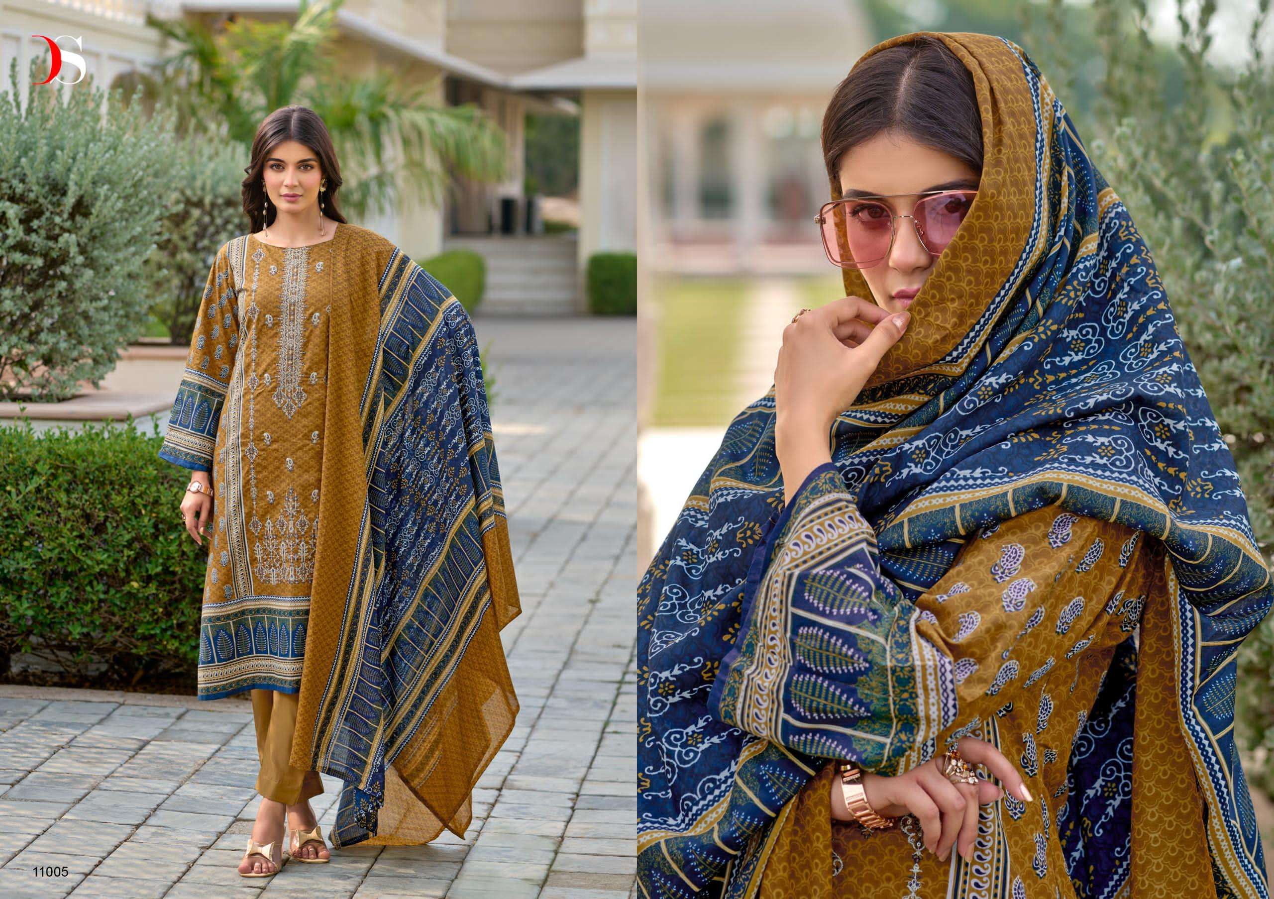 DEEPSY SUITS MEHER VOL 4 COTTON SELF EMBROIDERY WORK SUIT