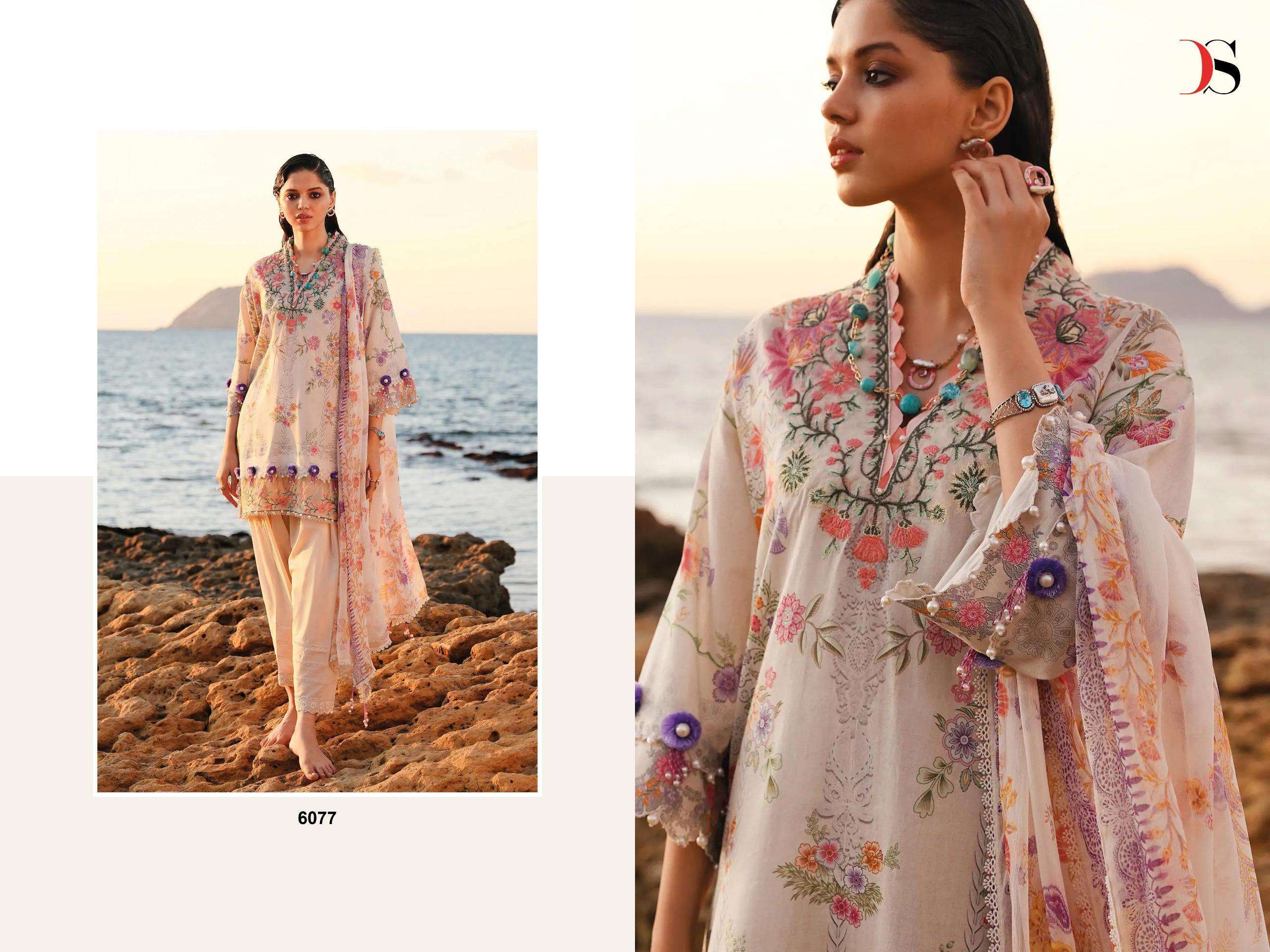 DEEPSY SUITS SANA SAFINAZ MUZLIN 24 VOL 2 COTTON SALWAR KAMEEZ 