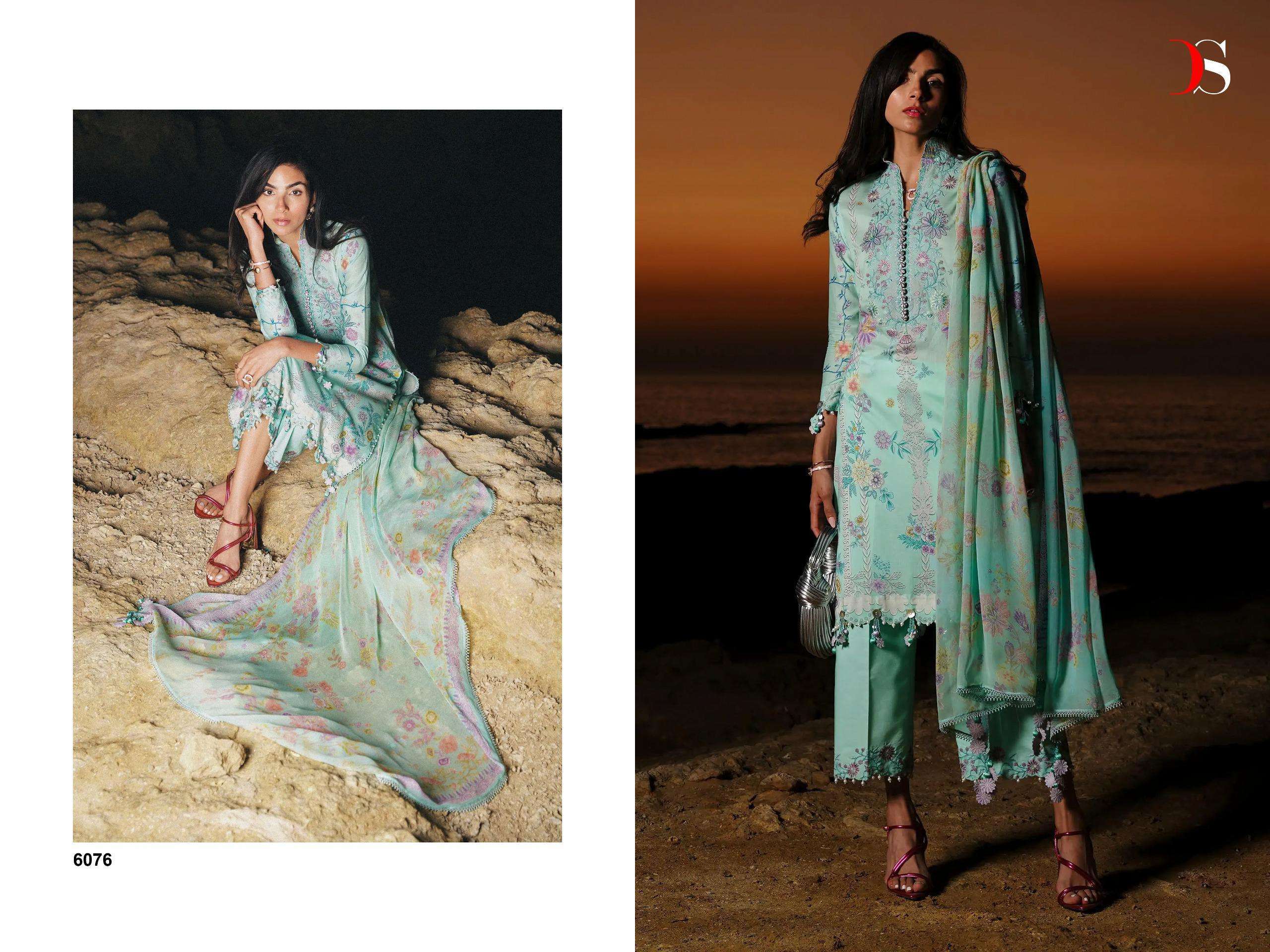 DEEPSY SUITS SANA SAFINAZ MUZLIN 24 VOL 2 COTTON SALWAR KAMEEZ 