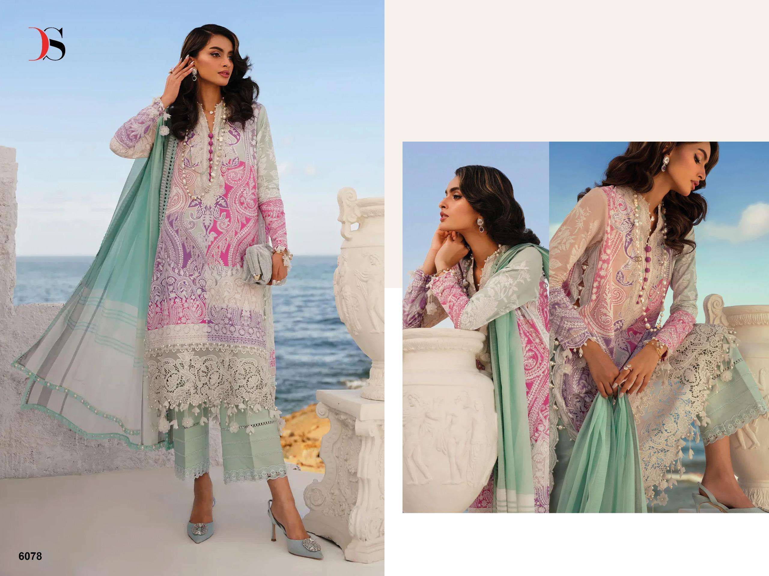 DEEPSY SUITS SANA SAFINAZ MUZLIN 24 VOL 2 COTTON SALWAR KAMEEZ 