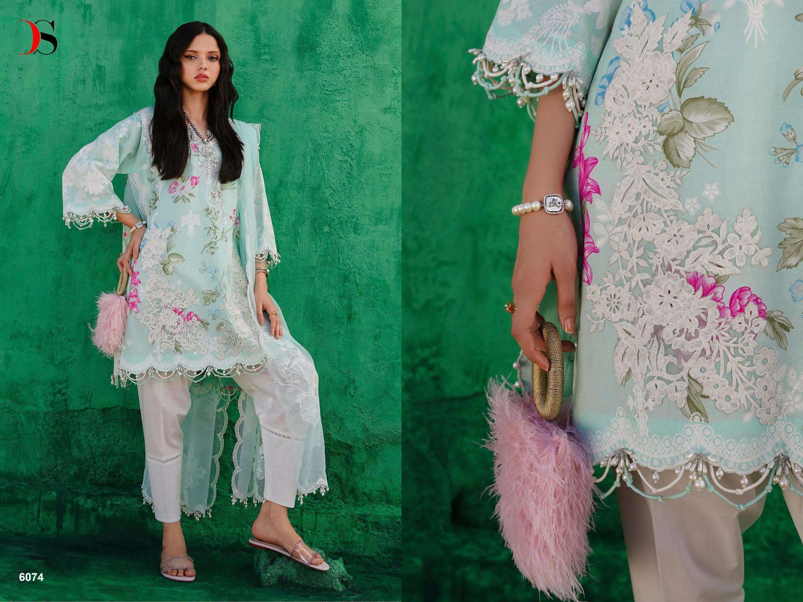 DEEPSY SUITS SANA SAFINAZ MUZLIN 24 VOL 2 COTTON SALWAR KAMEEZ 