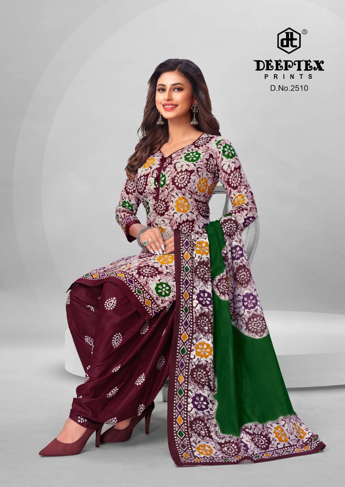 DEEPTEX PRINTS BATIK PLUS VOL 25 COTTON PRINT DRESS