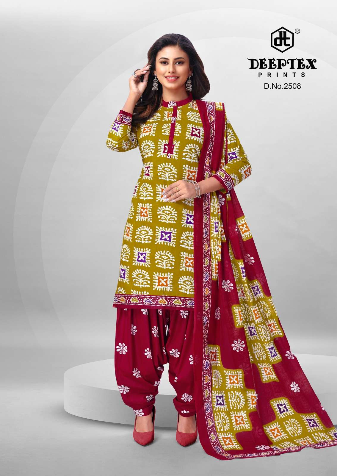 DEEPTEX PRINTS BATIK PLUS VOL 25 COTTON PRINT DRESS