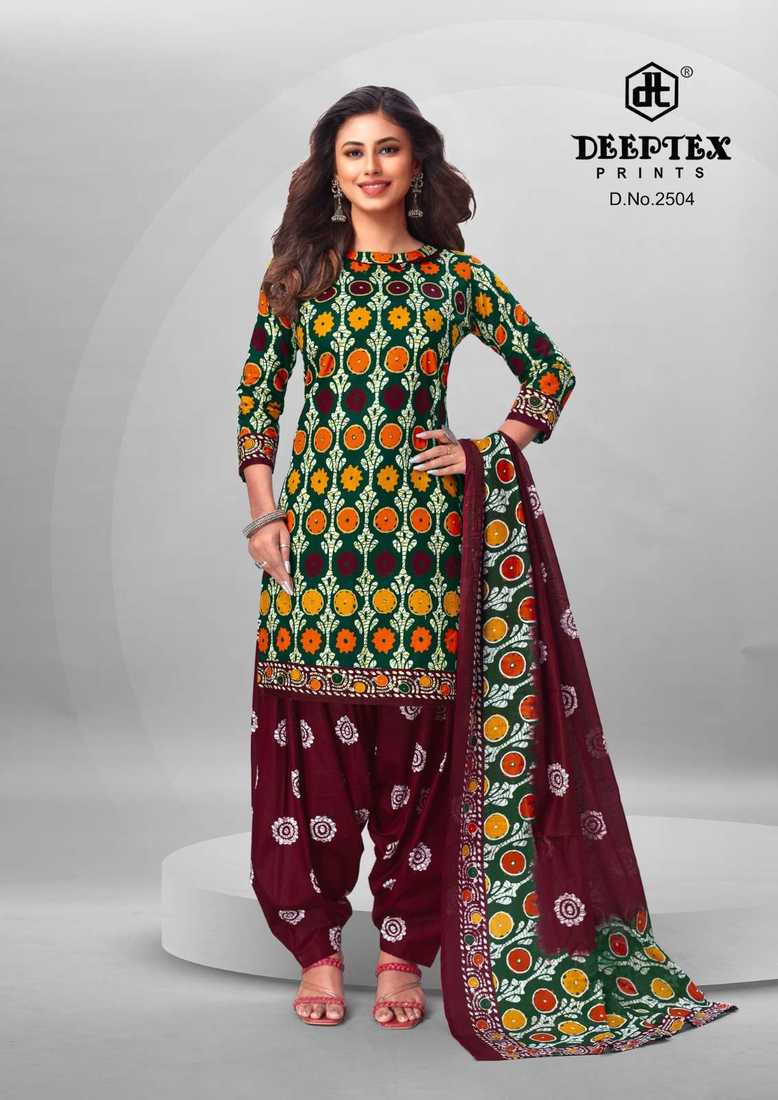 DEEPTEX PRINTS BATIK PLUS VOL 25 COTTON PRINT DRESS